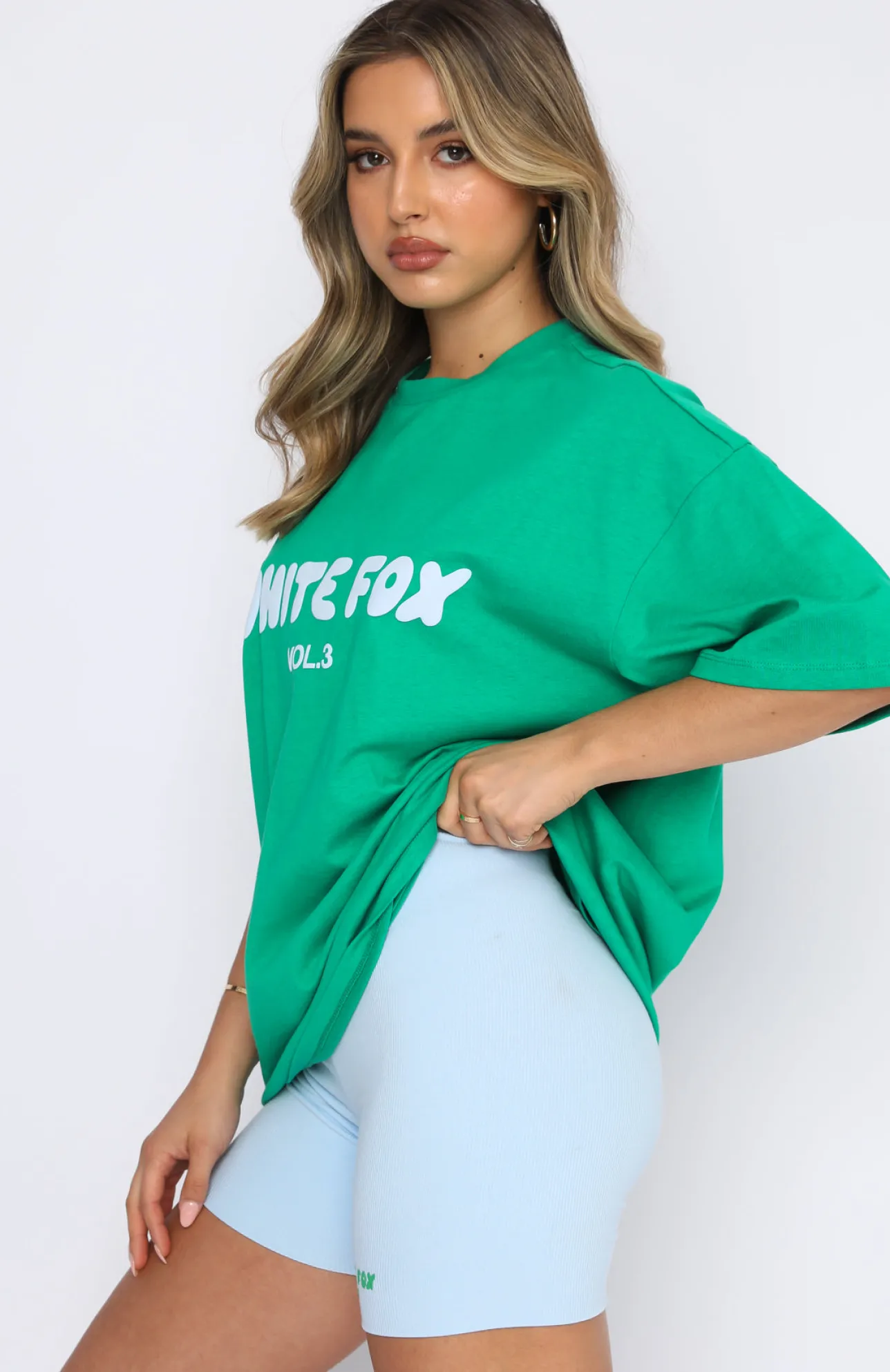 White Fox Boutique Offstage Oversized Tee Amazon green Best