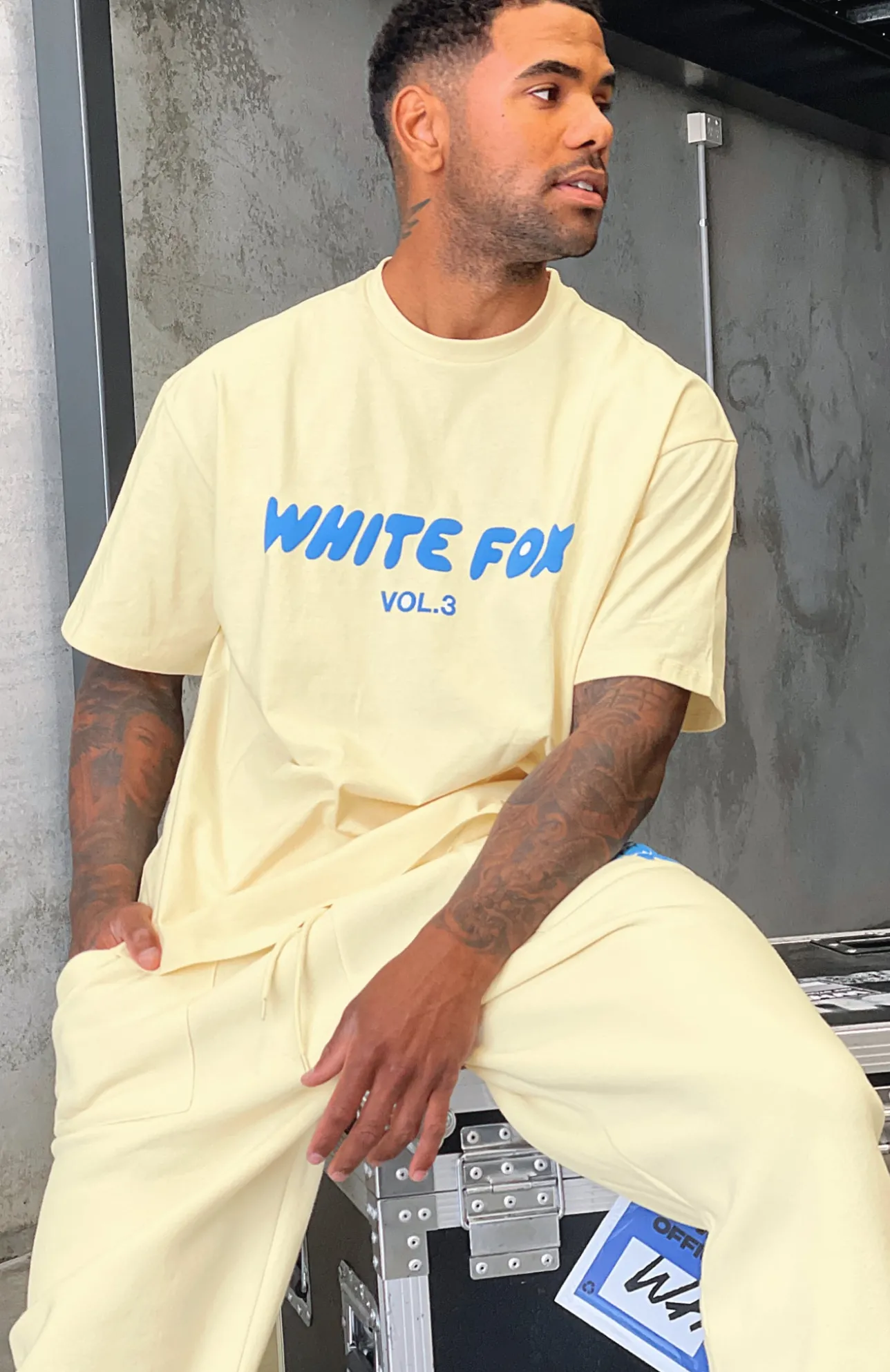 White Fox Boutique Offstage Oversized Tee Buttercream yellow Shop