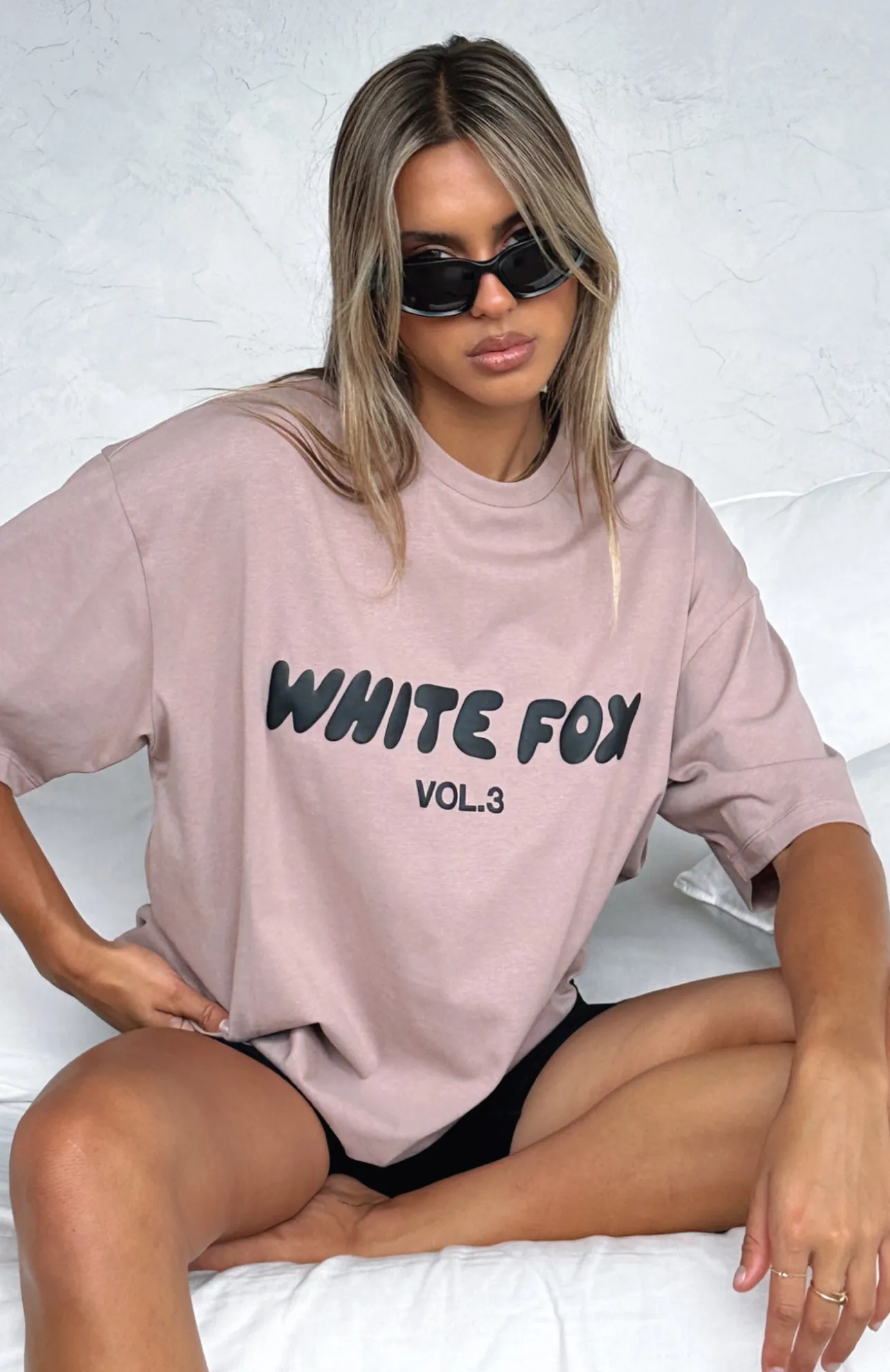 White Fox Boutique Offstage Oversized Tee Cinnamon brown Cheap