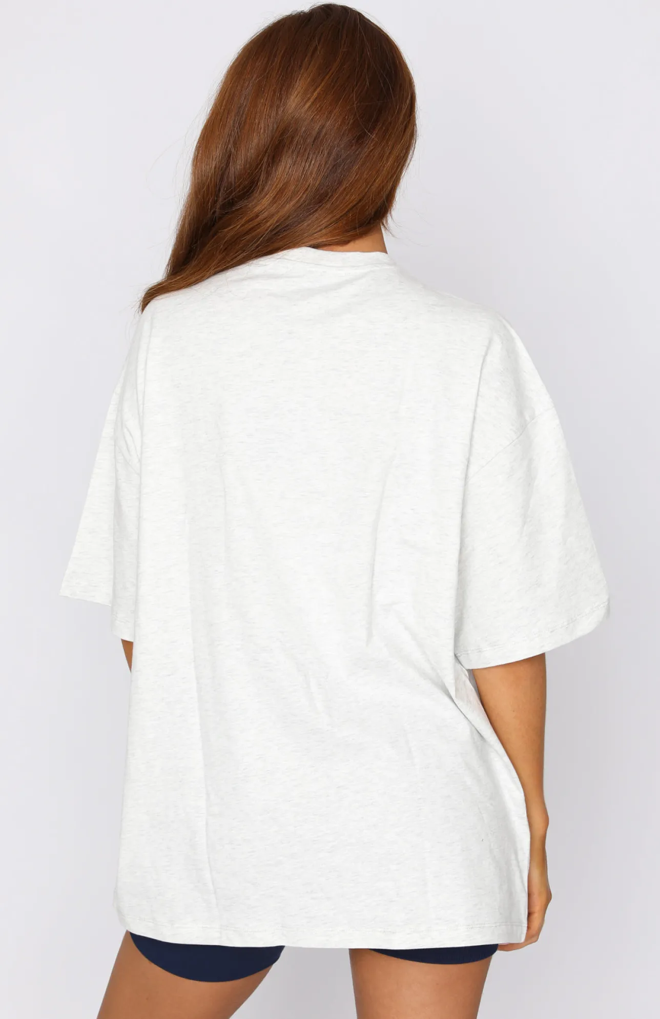 White Fox Boutique Offstage Oversized Tee Mineral grey Store