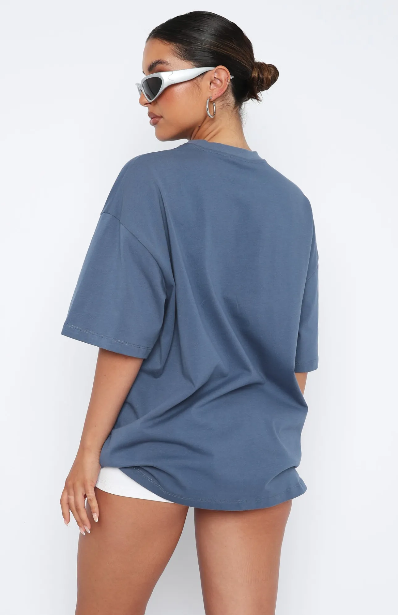 White Fox Boutique Offstage Oversized Tee Ocean blue Best Sale