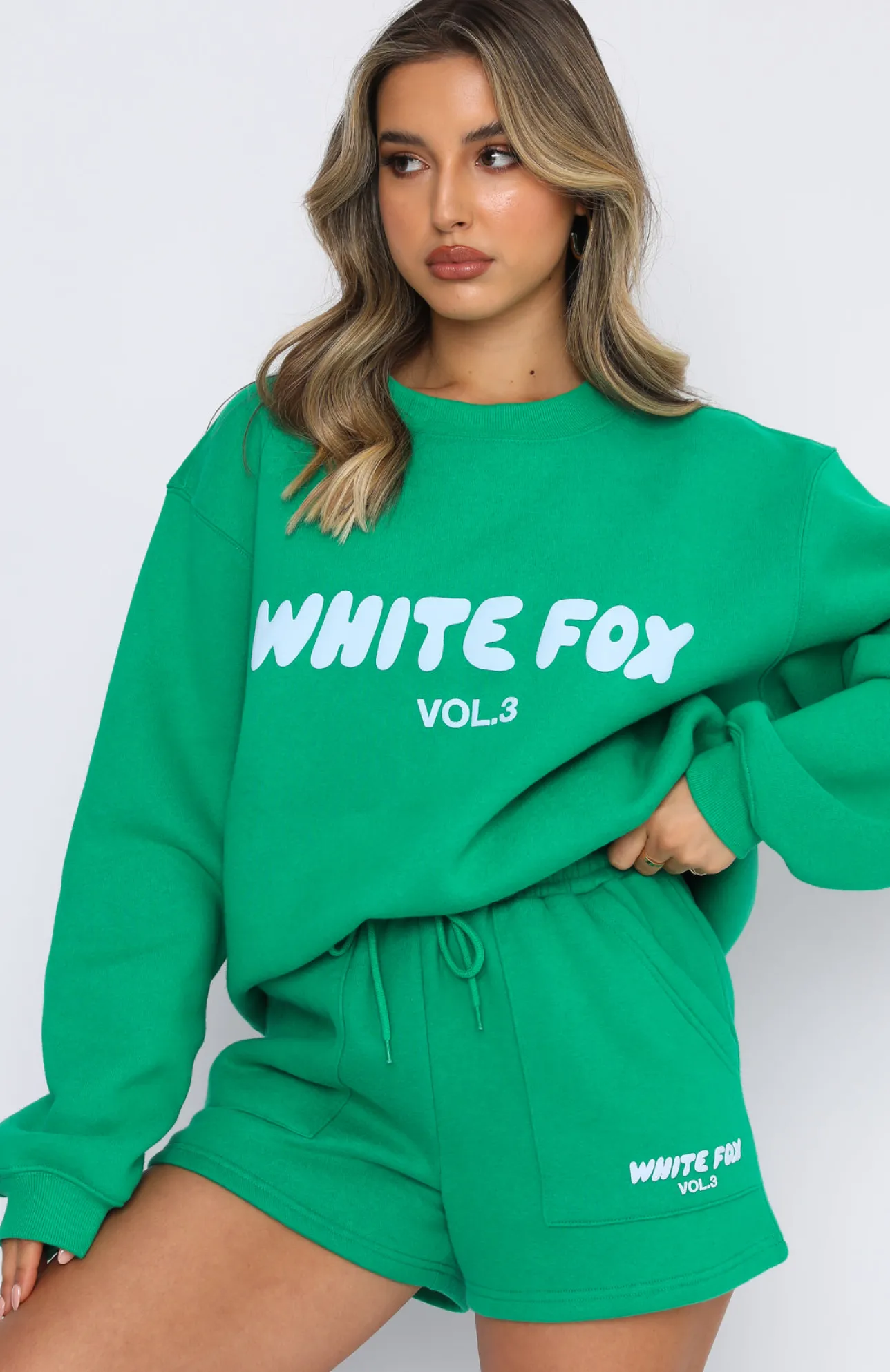 White Fox Boutique Offstage Sweater Amazon green Online