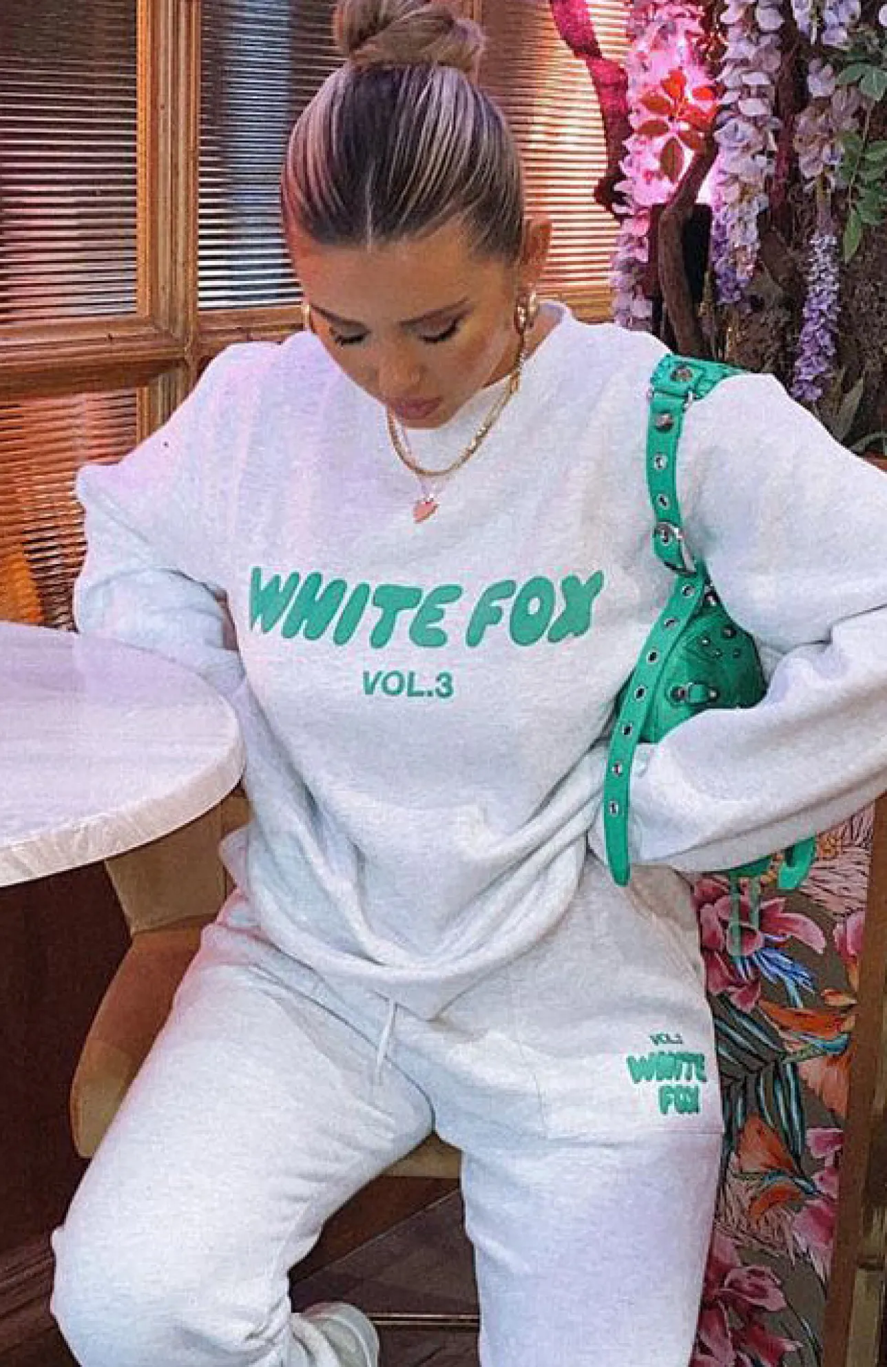 White Fox Boutique Offstage Sweater Glacier grey Online