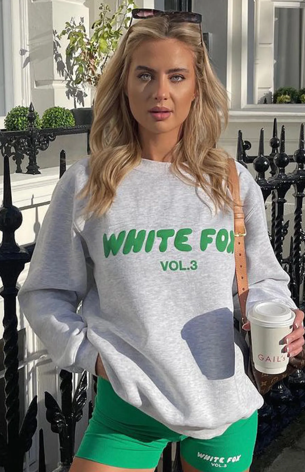 White Fox Boutique Offstage Sweater Glacier grey Online