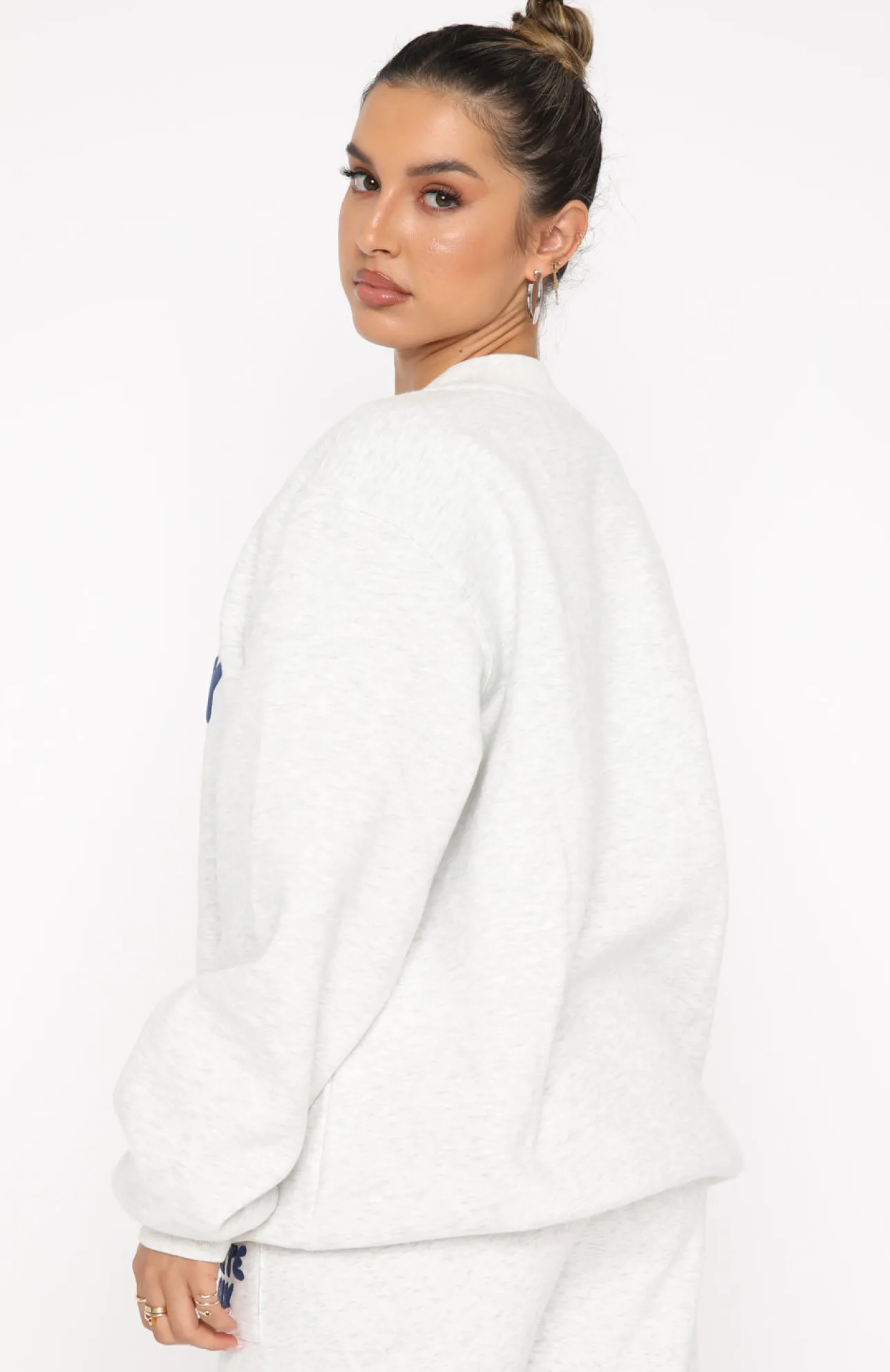White Fox Boutique Offstage Sweater Mineral grey Shop