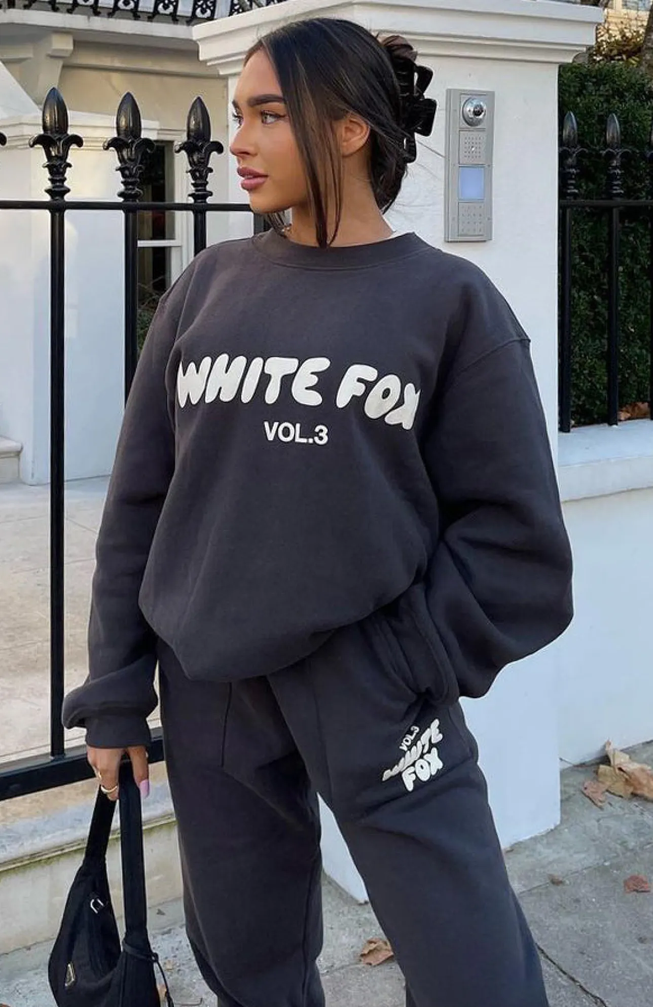 White Fox Boutique Offstage Sweater Shadow grey Outlet