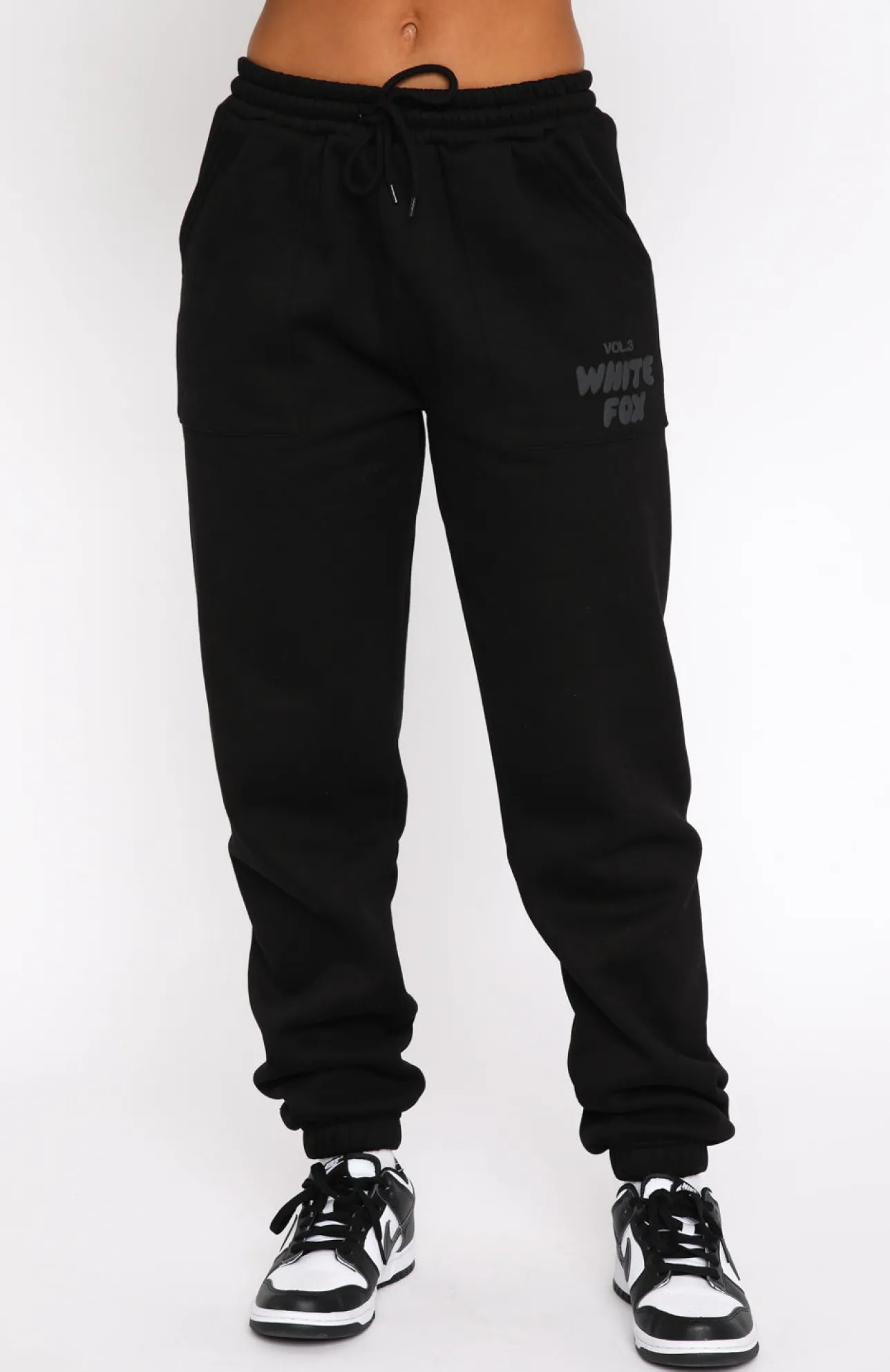 White Fox Boutique Offstage Sweatpants Onyx black Clearance