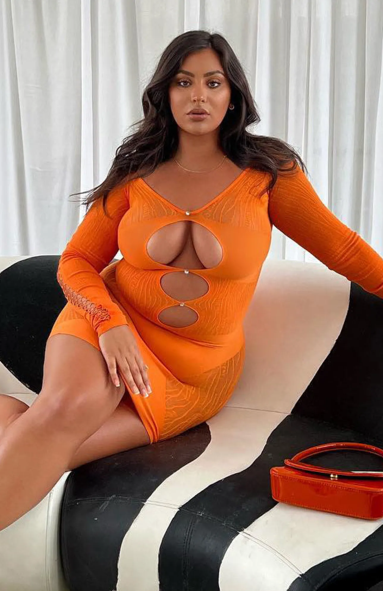 White Fox Boutique One Of A Kind Mini Dress orange Cheap