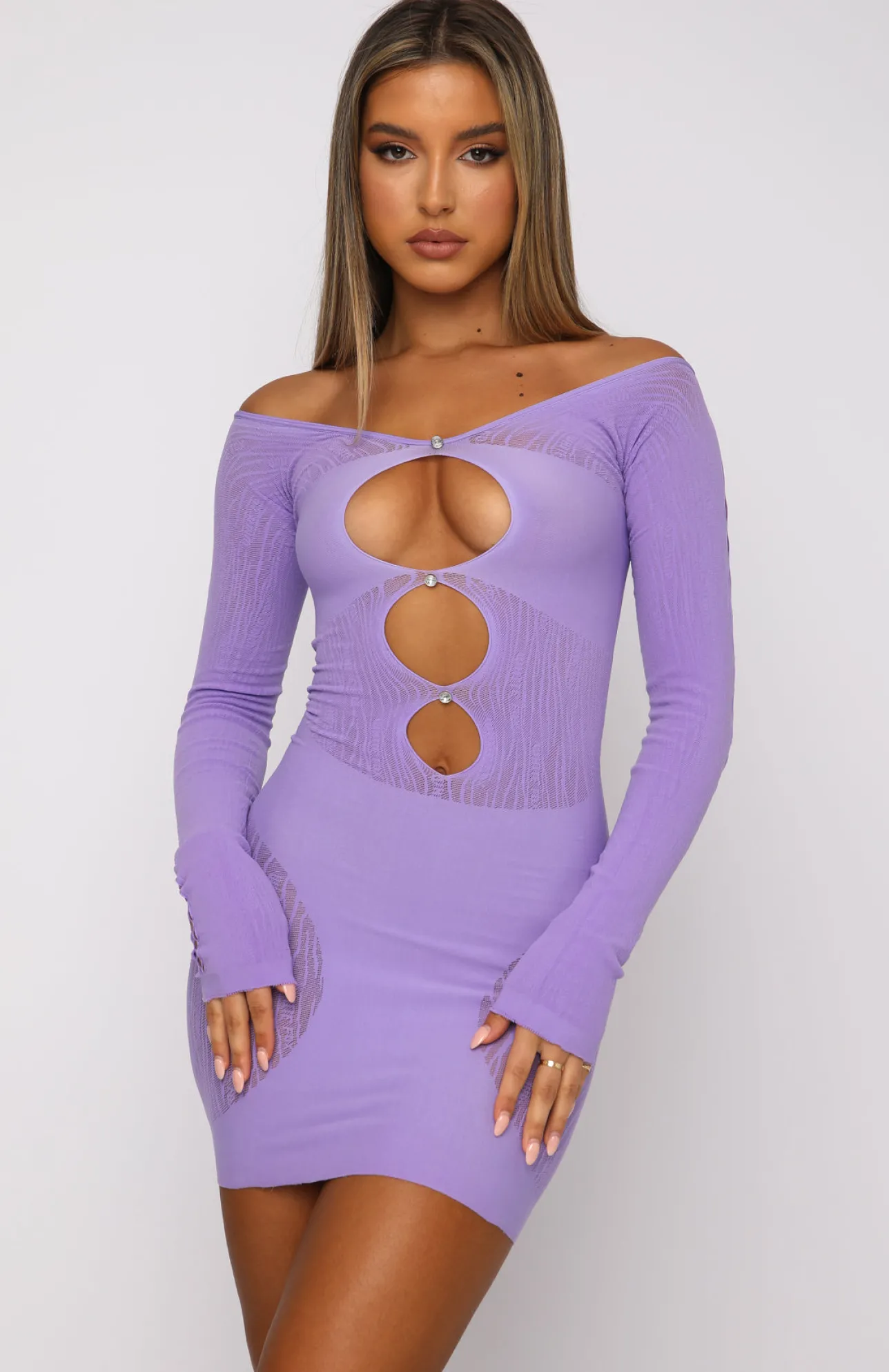 White Fox Boutique One Of A Kind Mini Dress purple Online