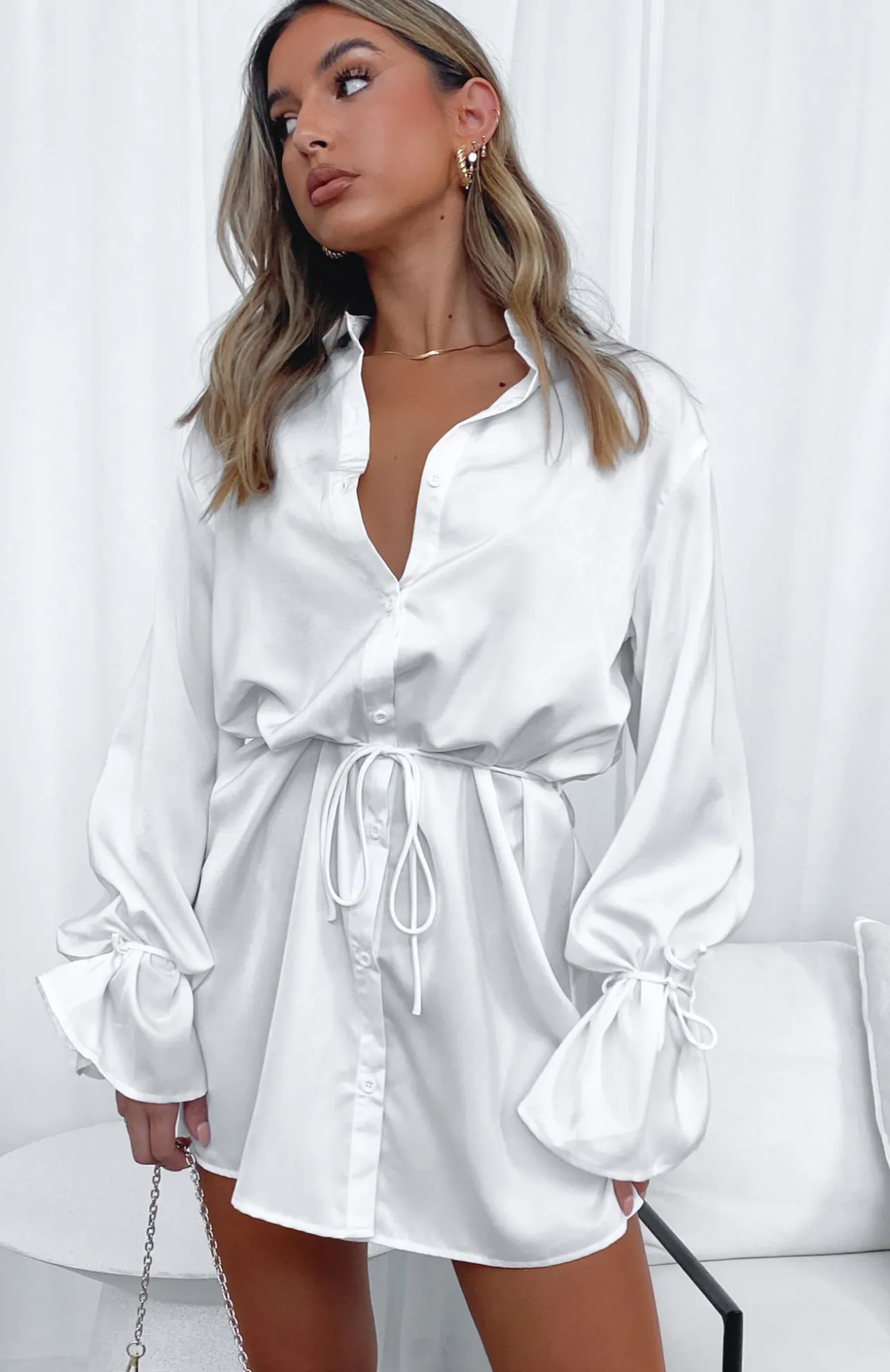 White Fox Boutique Only Gets Better Mini Dress Off white Best