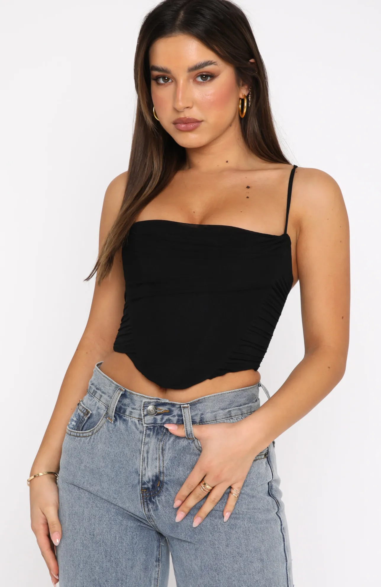 White Fox Boutique Out Of Focus Bustier black Hot