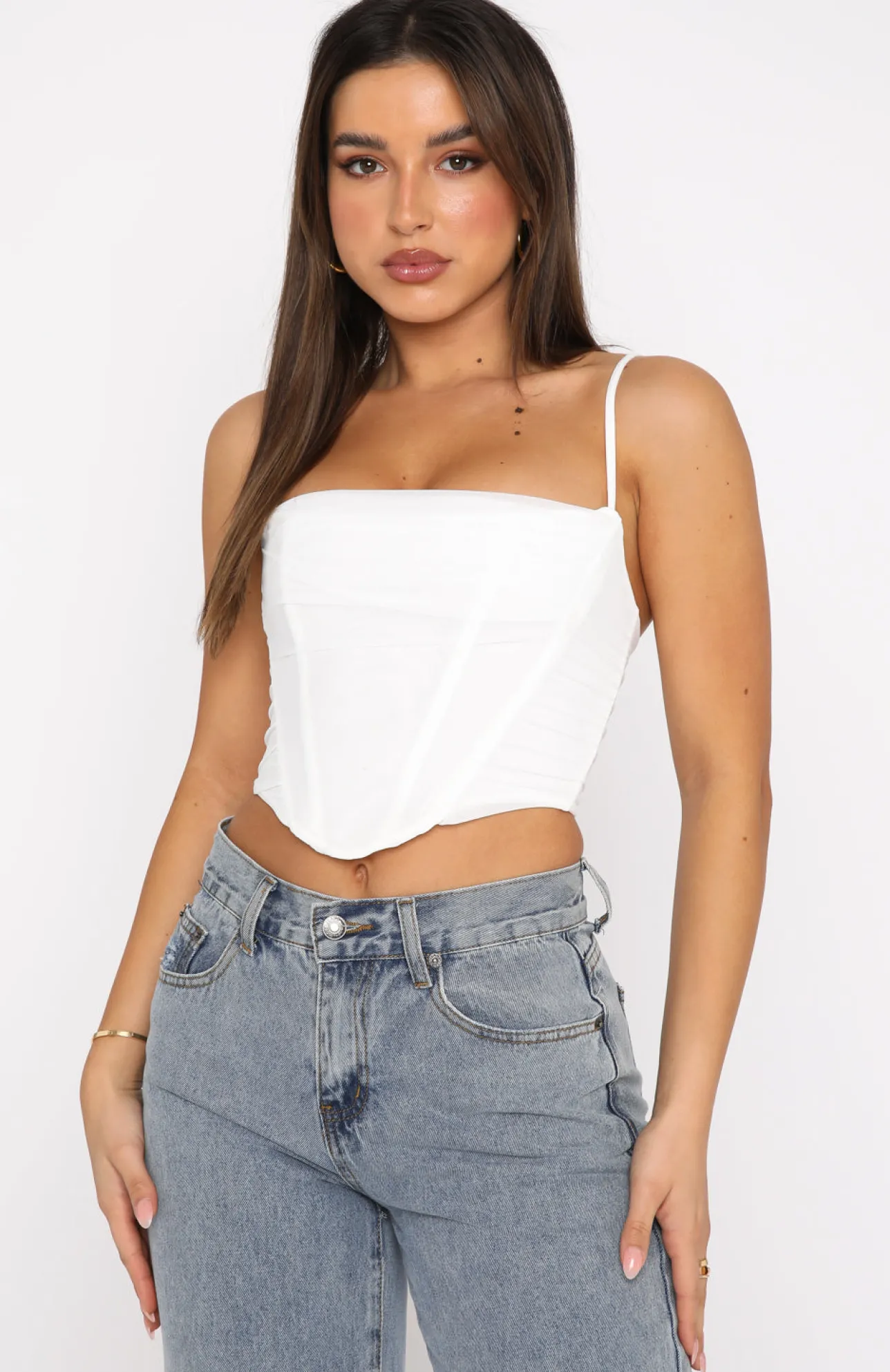 White Fox Boutique Out Of Focus Bustier white Fashion