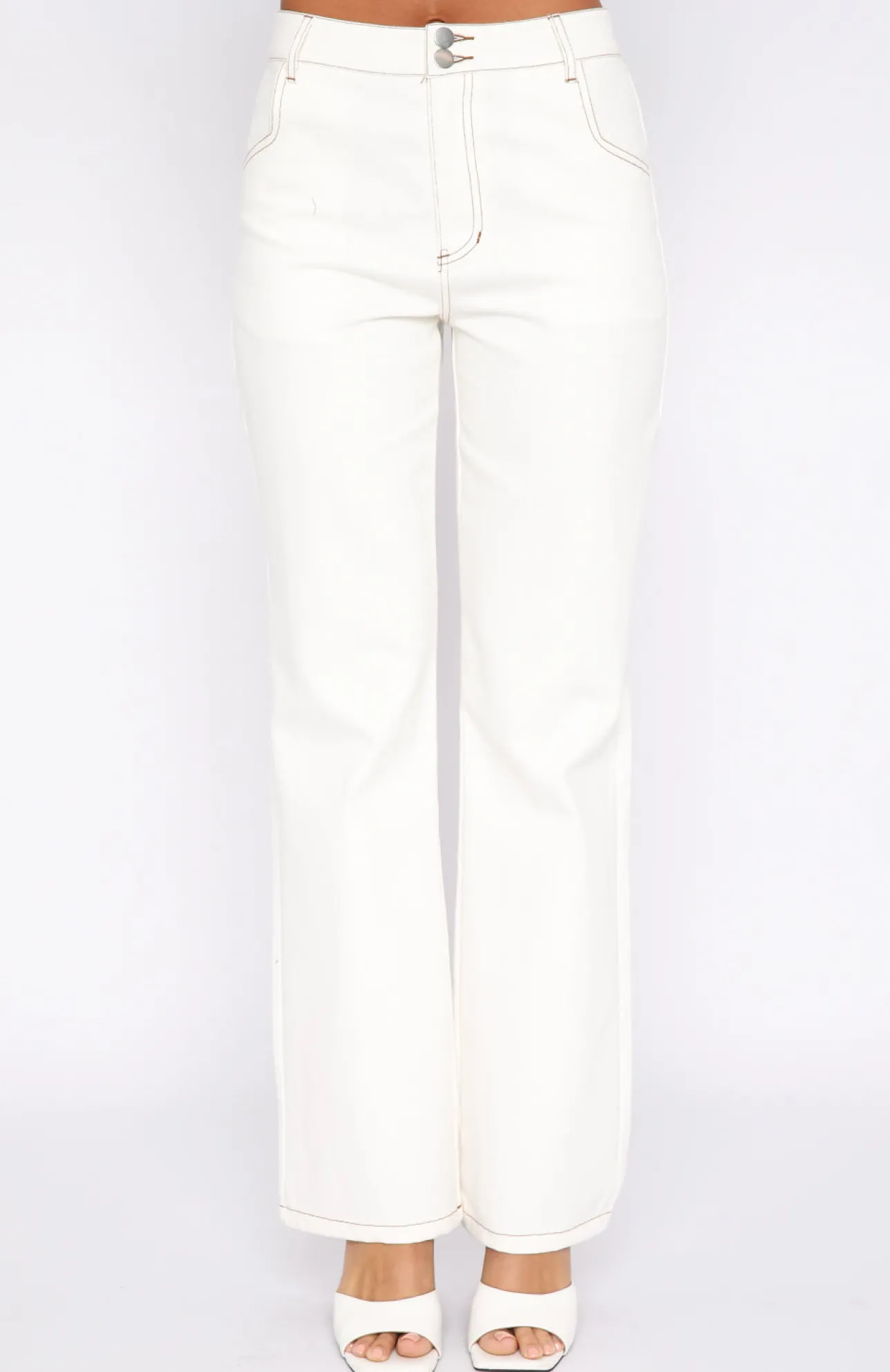 White Fox Boutique Power Play Pants Off white Flash Sale