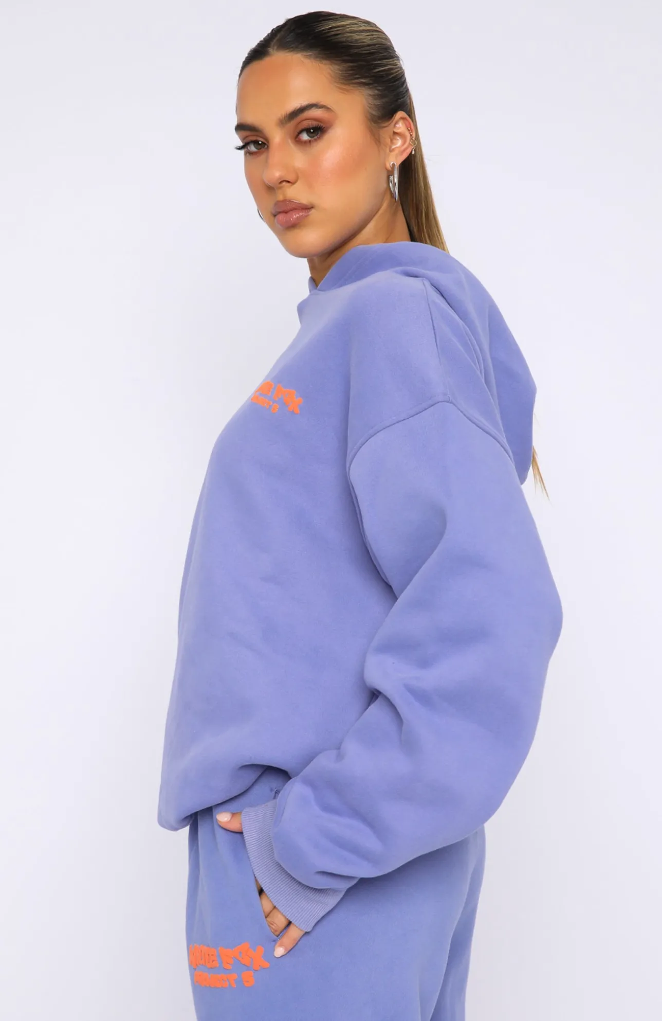 White Fox Boutique Project 5 Oversized Hoodie Grape purple Online