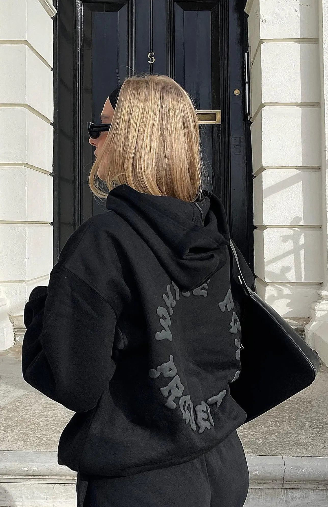White Fox Boutique Project 5 Oversized Hoodie Ink black Sale