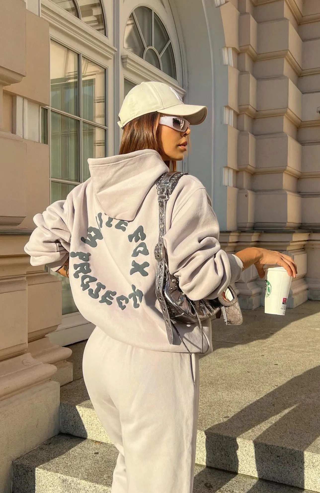 White Fox Boutique Project 5 Oversized Hoodie Lunar grey Online