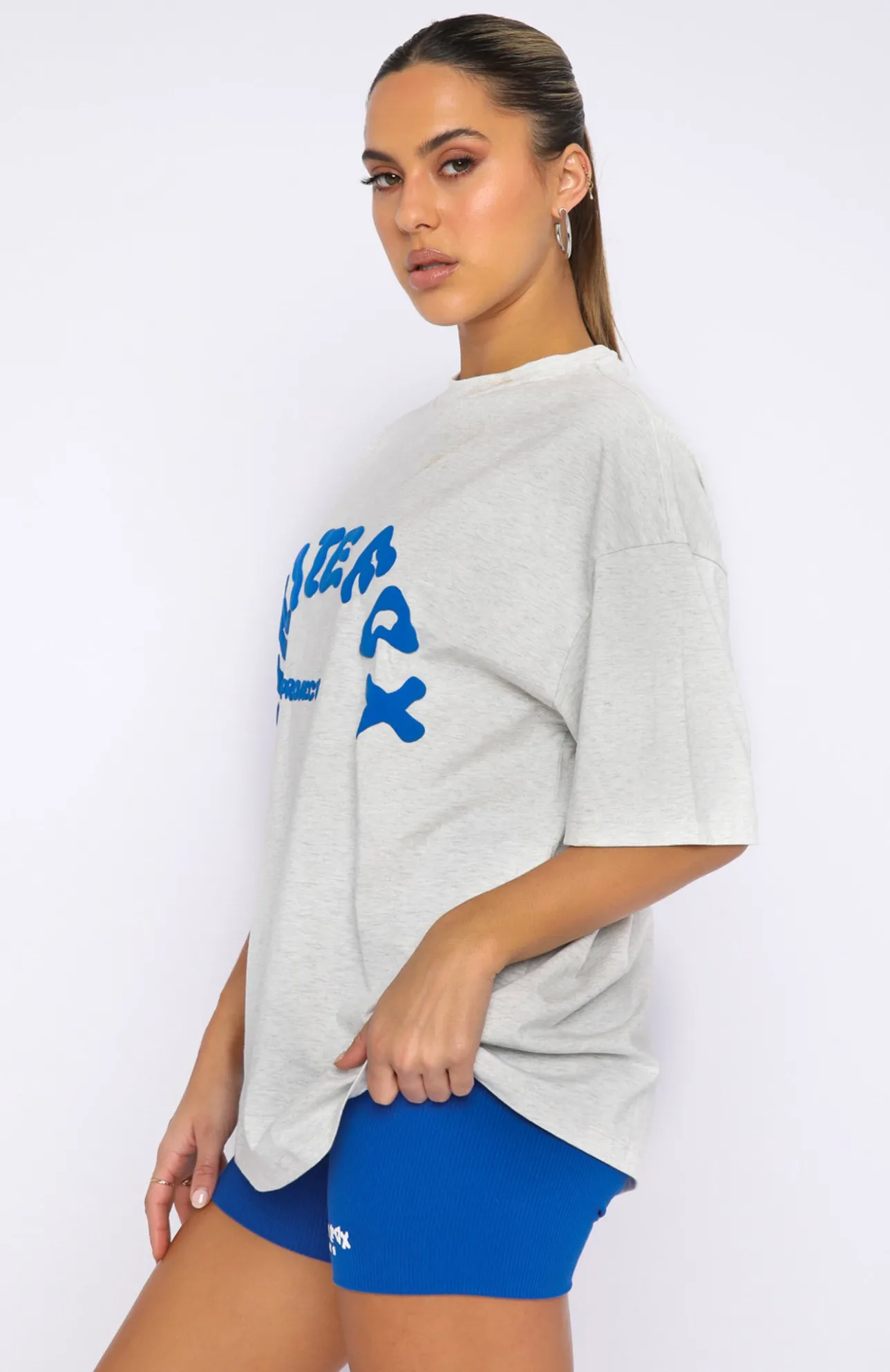 White Fox Boutique Project 5 Oversized Tee Gravity grey Cheap
