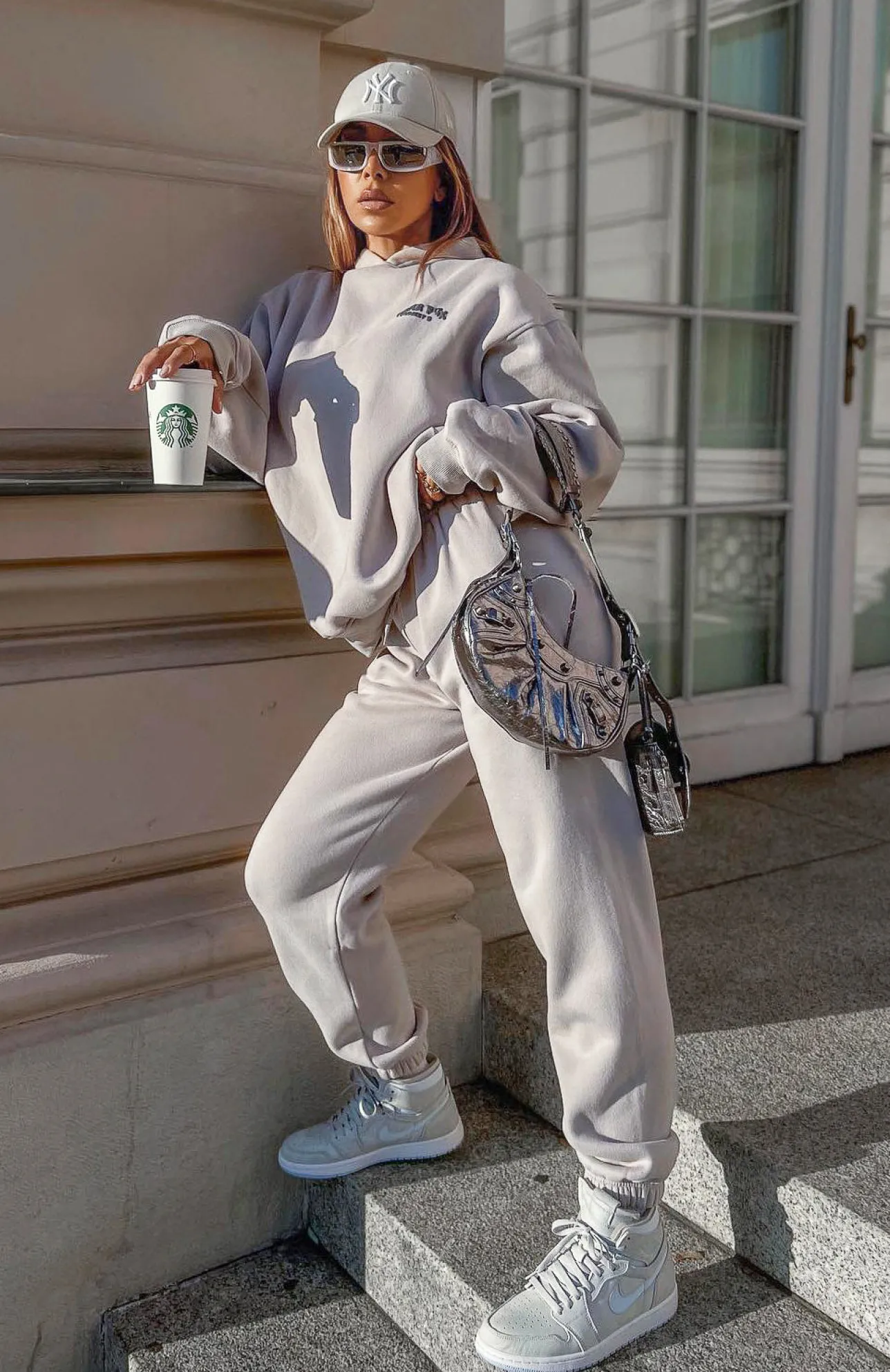 White Fox Boutique Project 5 Sweatpants Lunar grey Clearance