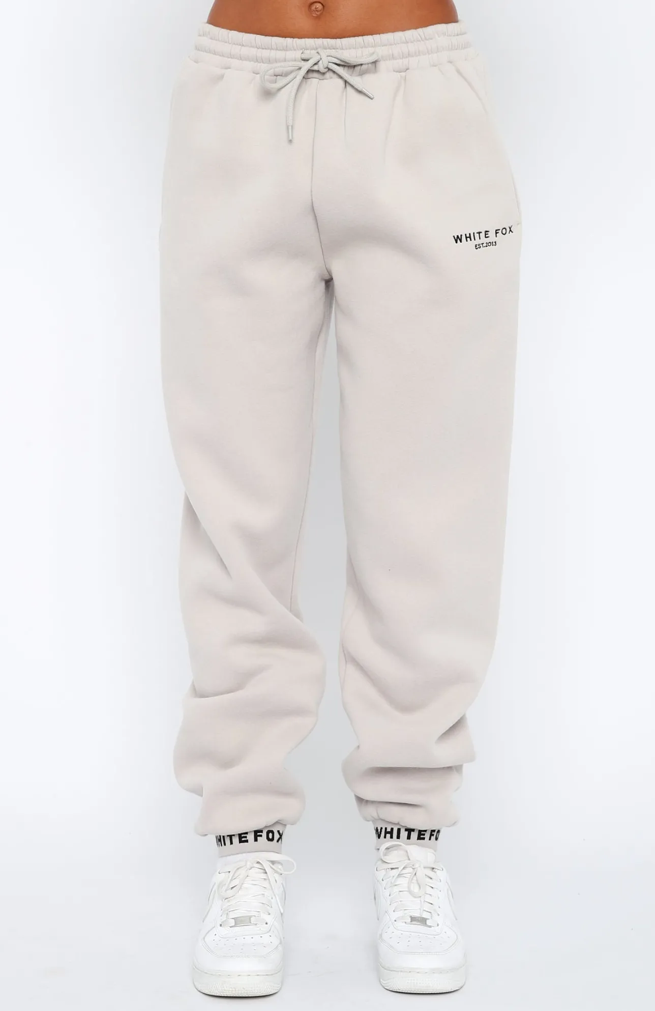 White Fox Boutique Put It On Repeat Sweatpants Lunar grey Clearance