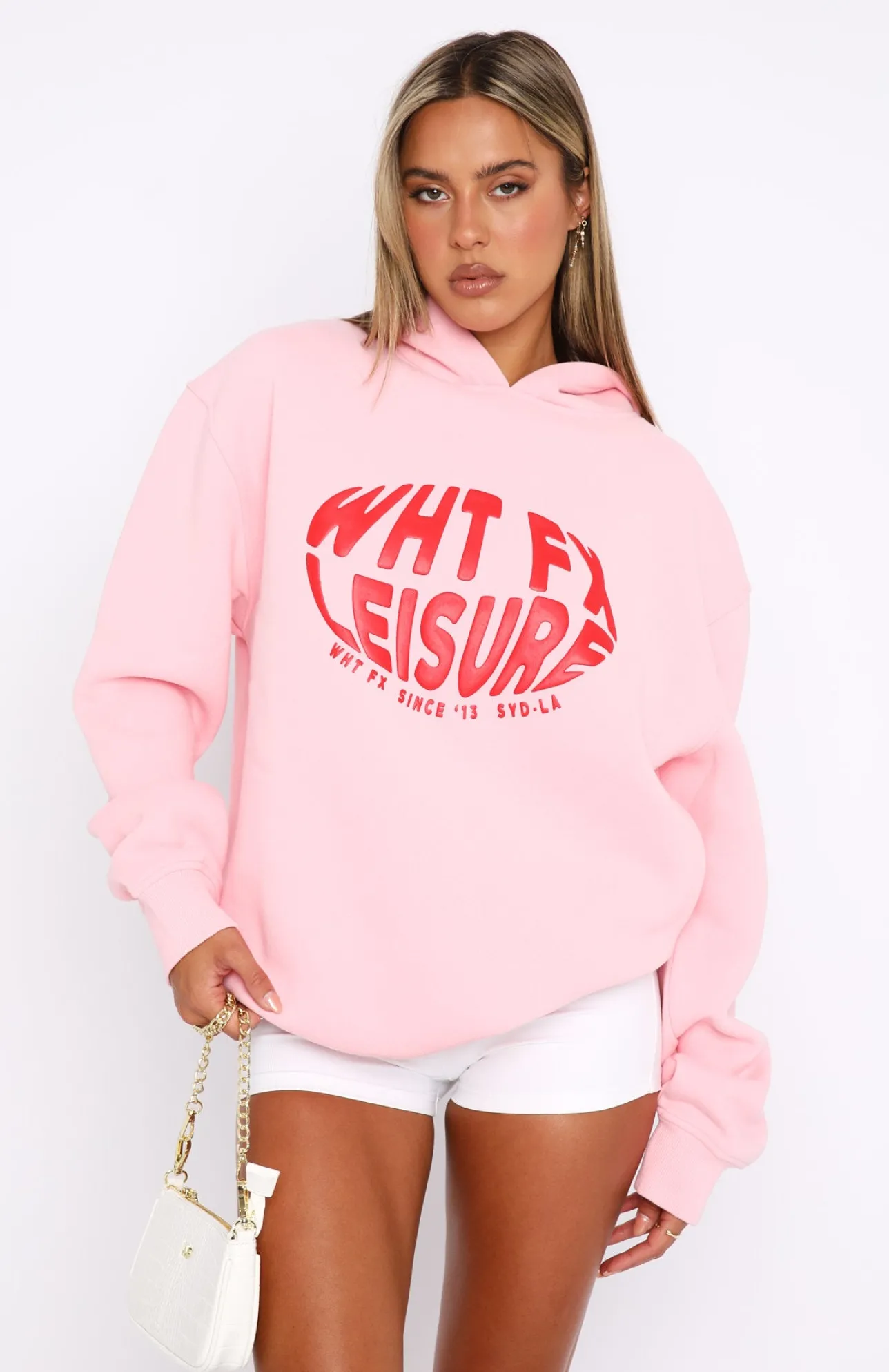 White Fox Boutique Raise The Bar Oversized Hoodie pink Outlet