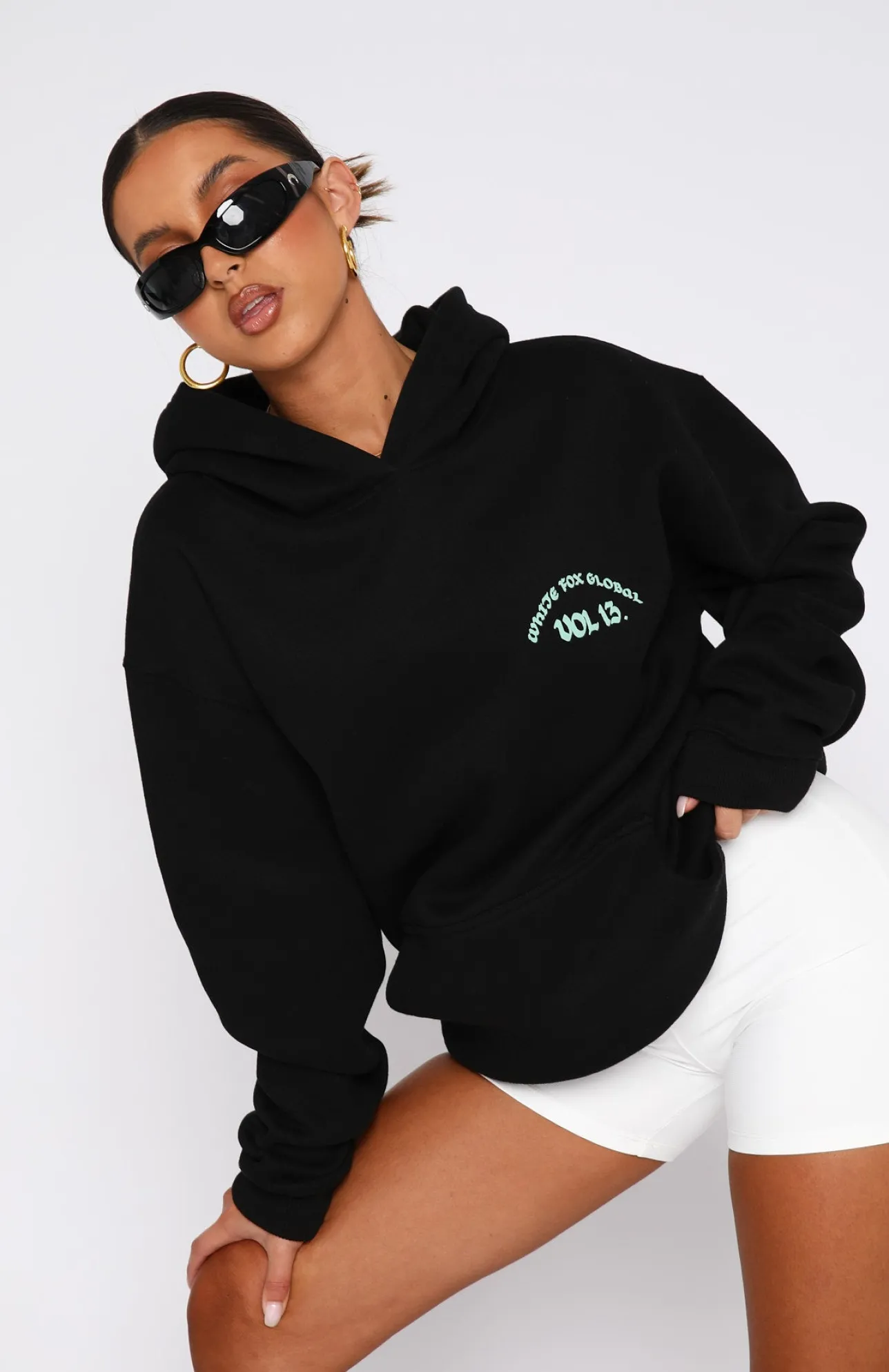 White Fox Boutique Reaching New Levels Hoodie black Sale