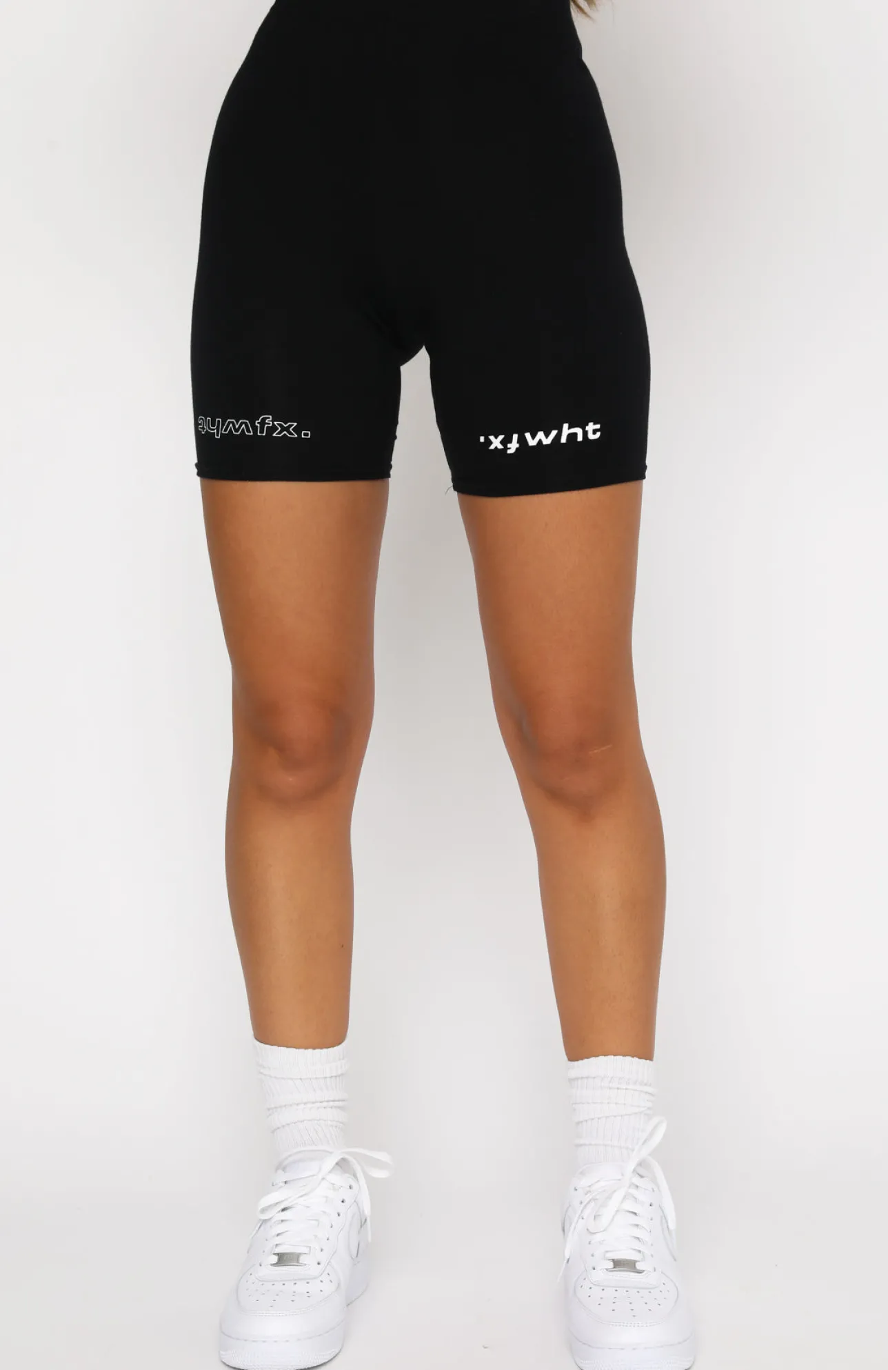 White Fox Boutique Real Games Bike Shorts black Fashion