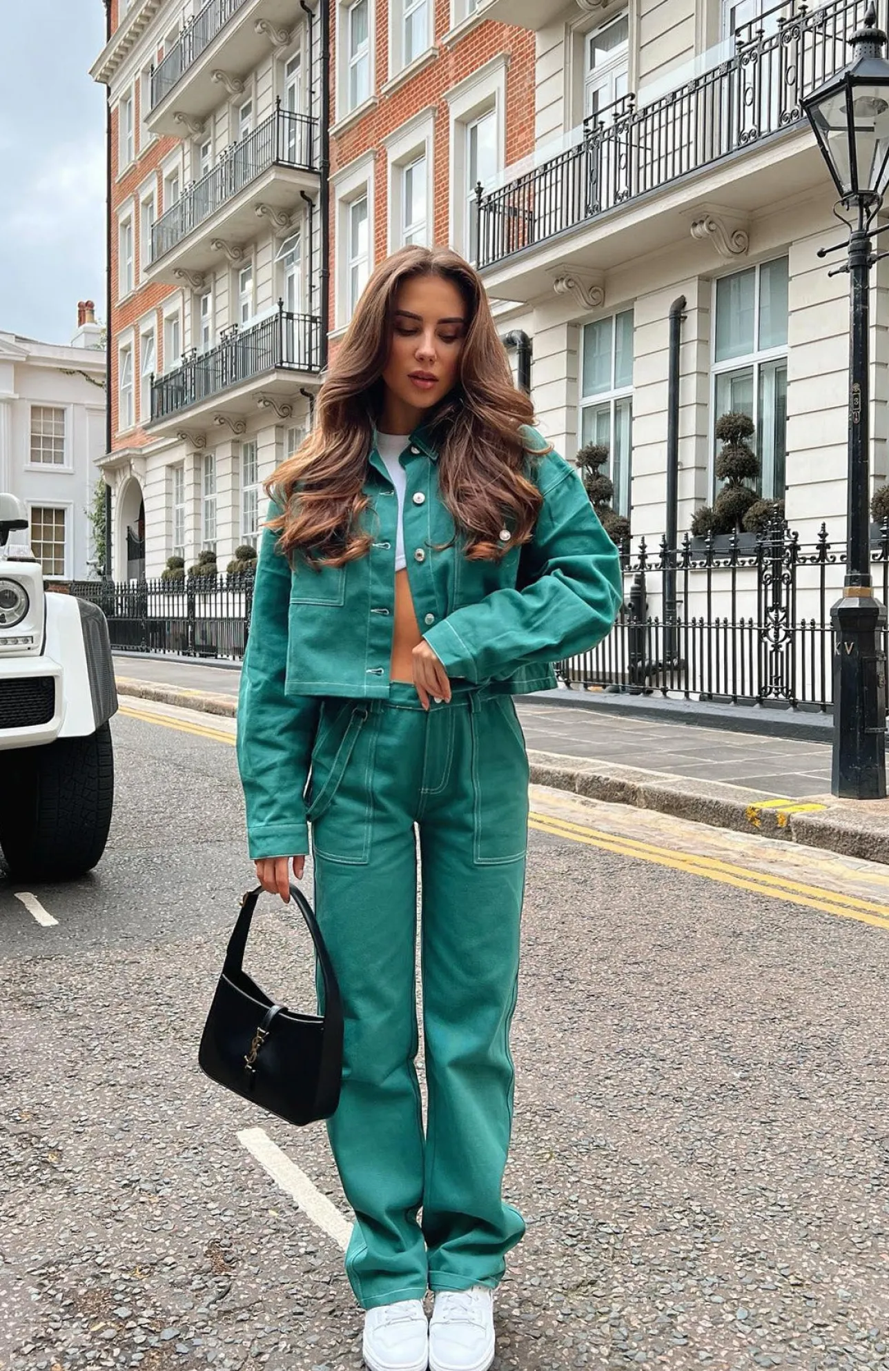 White Fox Boutique Right Way Pants Forest green Store