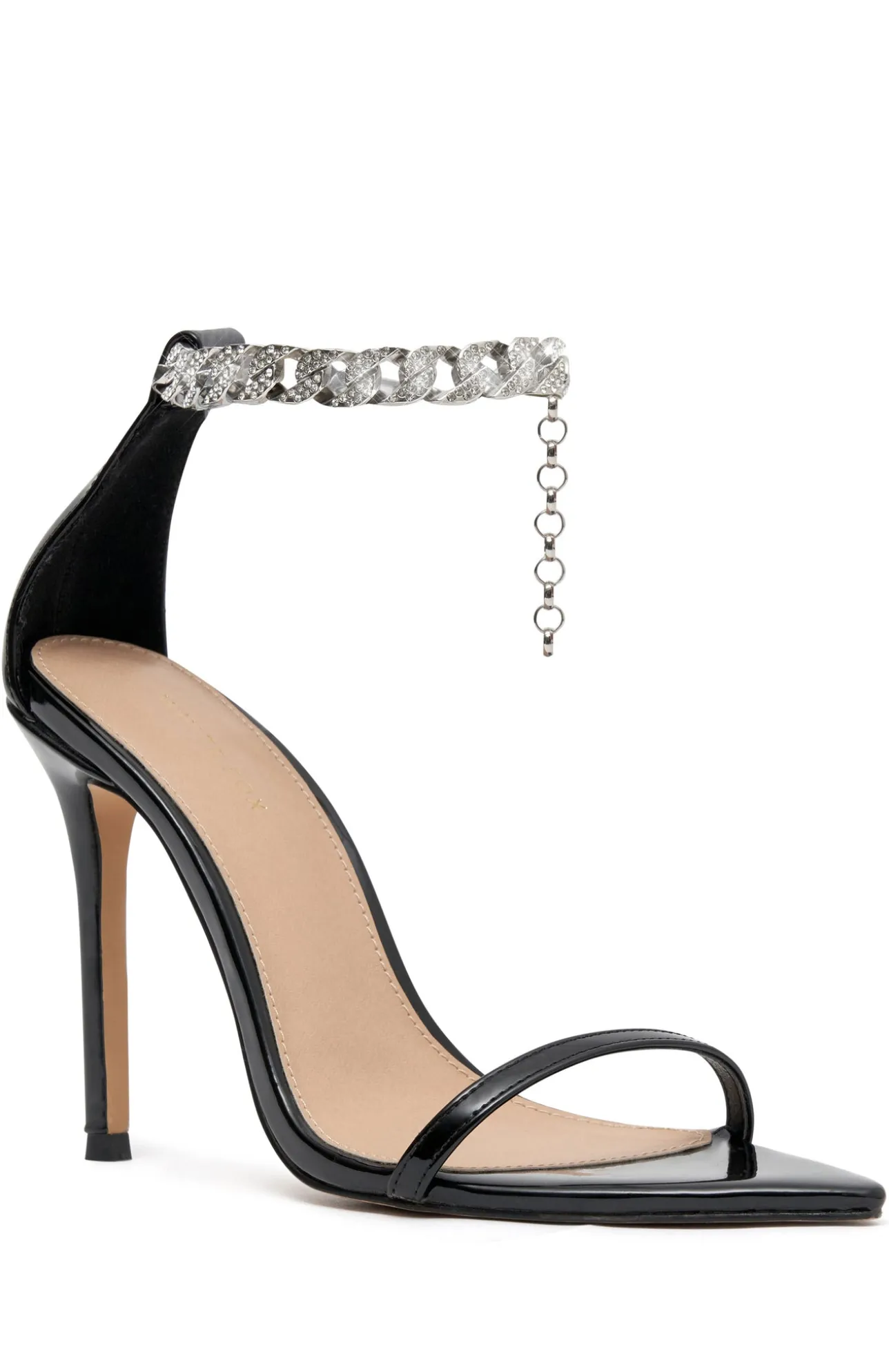 White Fox Boutique Sashaan Heels Patent black Sale