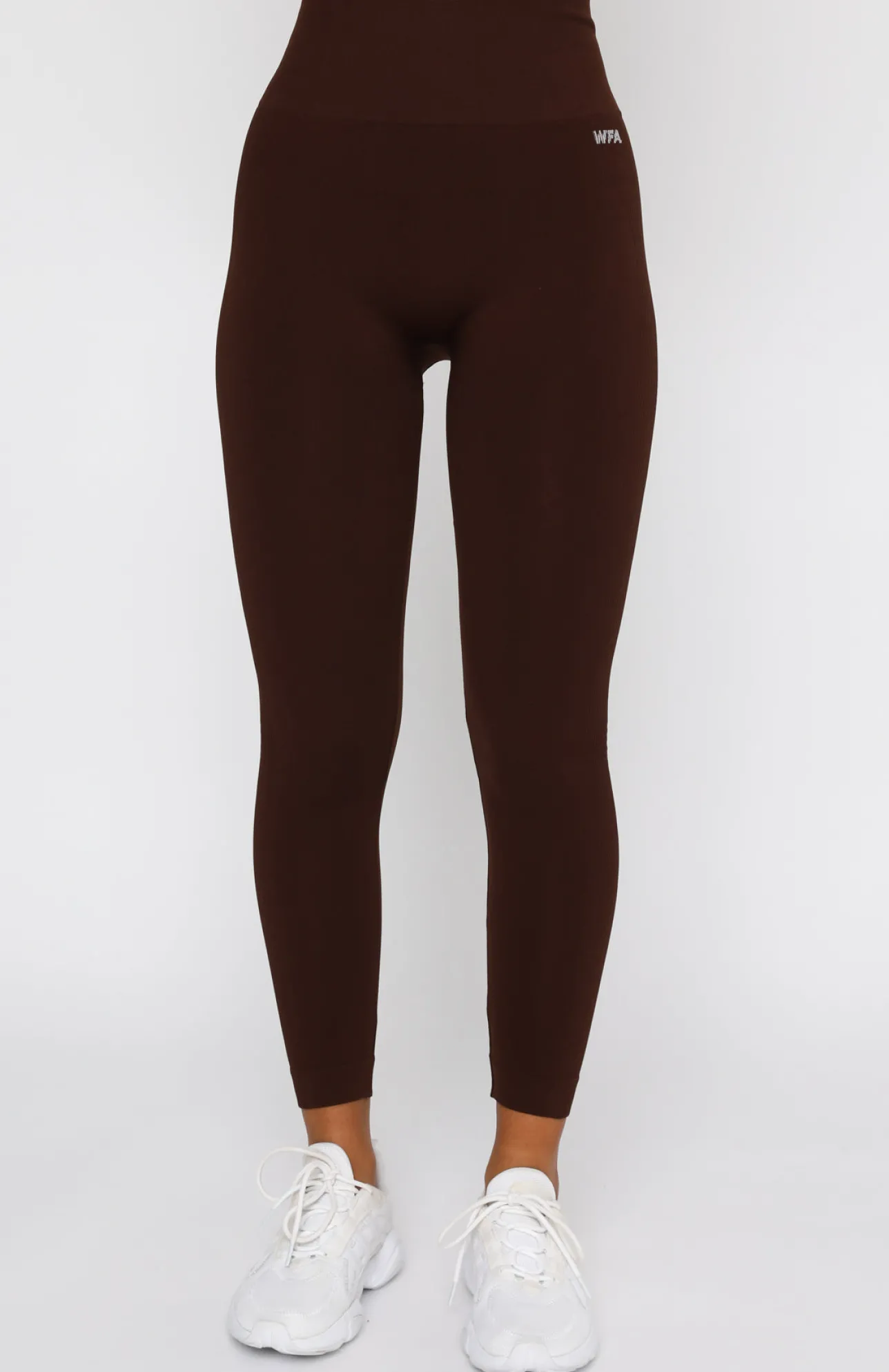 White Fox Boutique Seamless High Waisted Leggings Chocolate brown Outlet