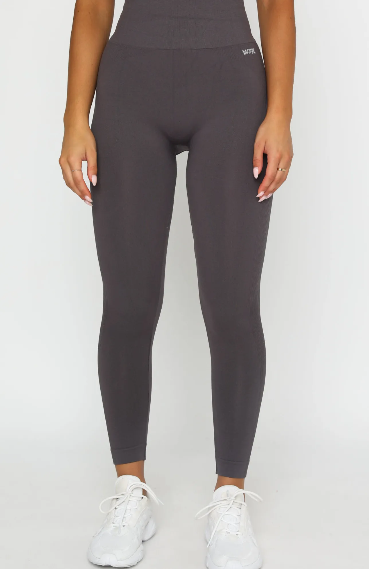 White Fox Boutique Seamless High Waisted Leggings Shadow grey Cheap