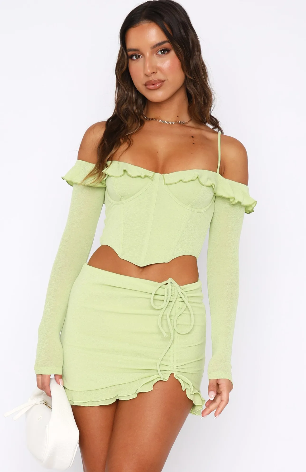 White Fox Boutique See You Again Bustier Matcha green Shop