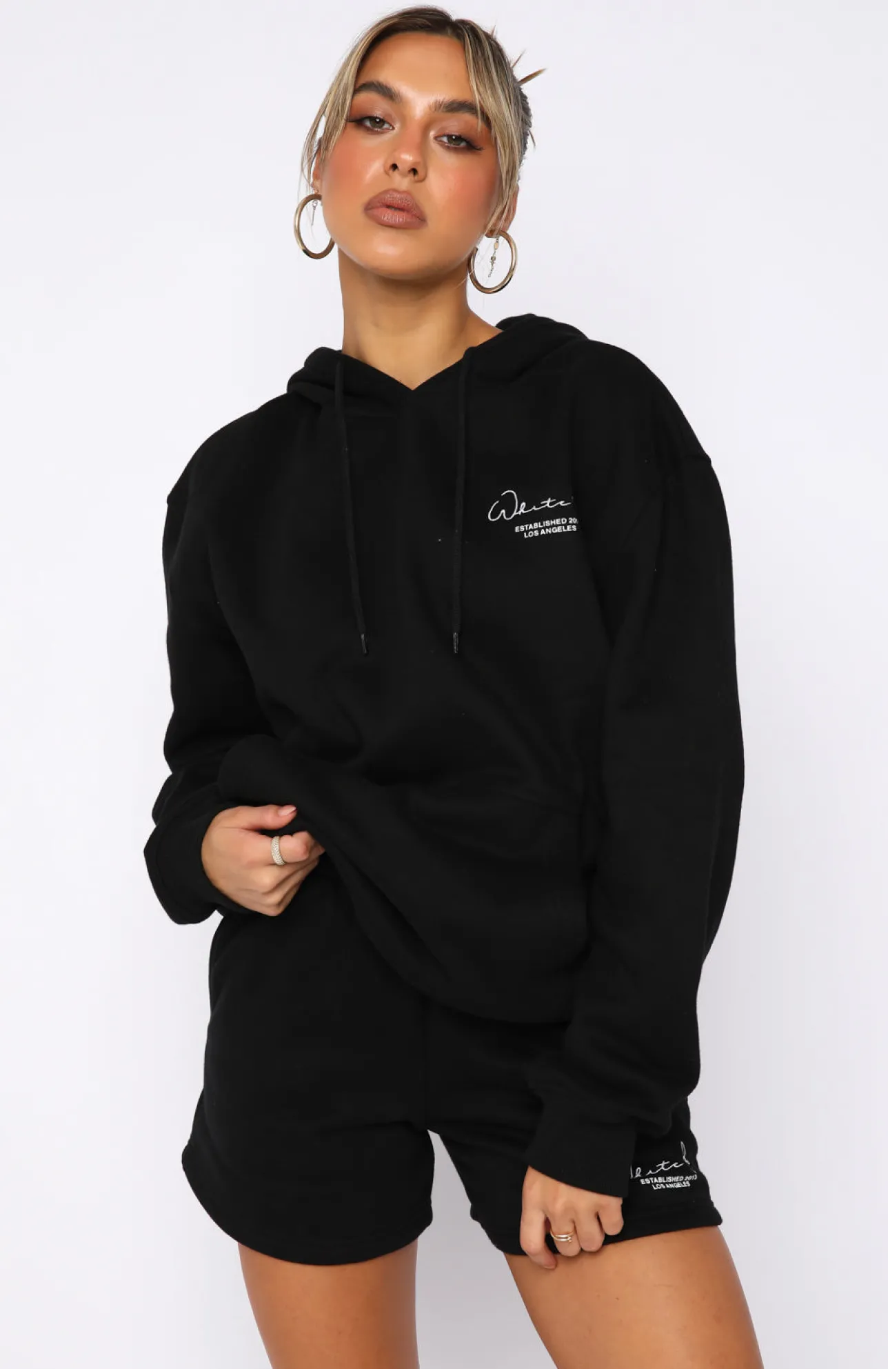 White Fox Boutique Set The Standard Hoodie black Store