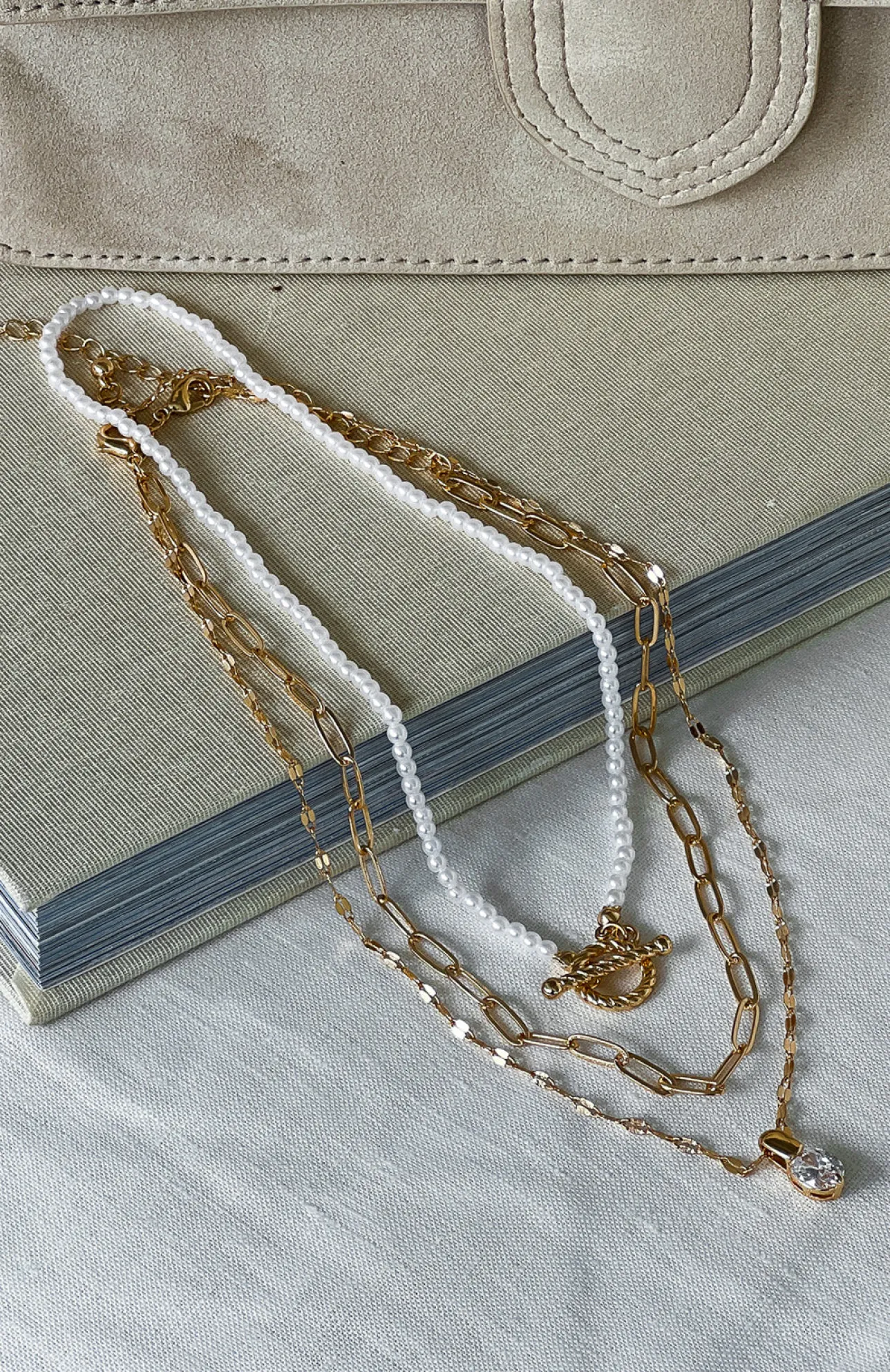 White Fox Boutique Shae Necklace Set gold Sale