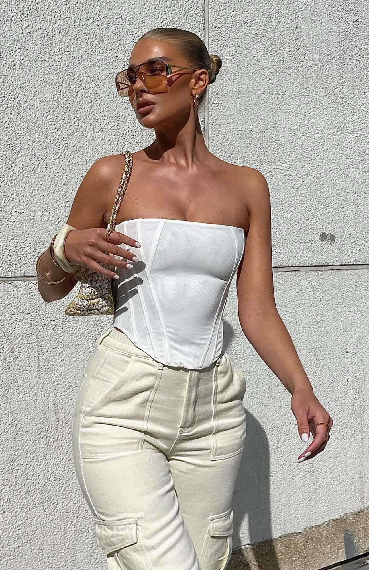 White Fox Boutique Sharp Edges Bustier white New