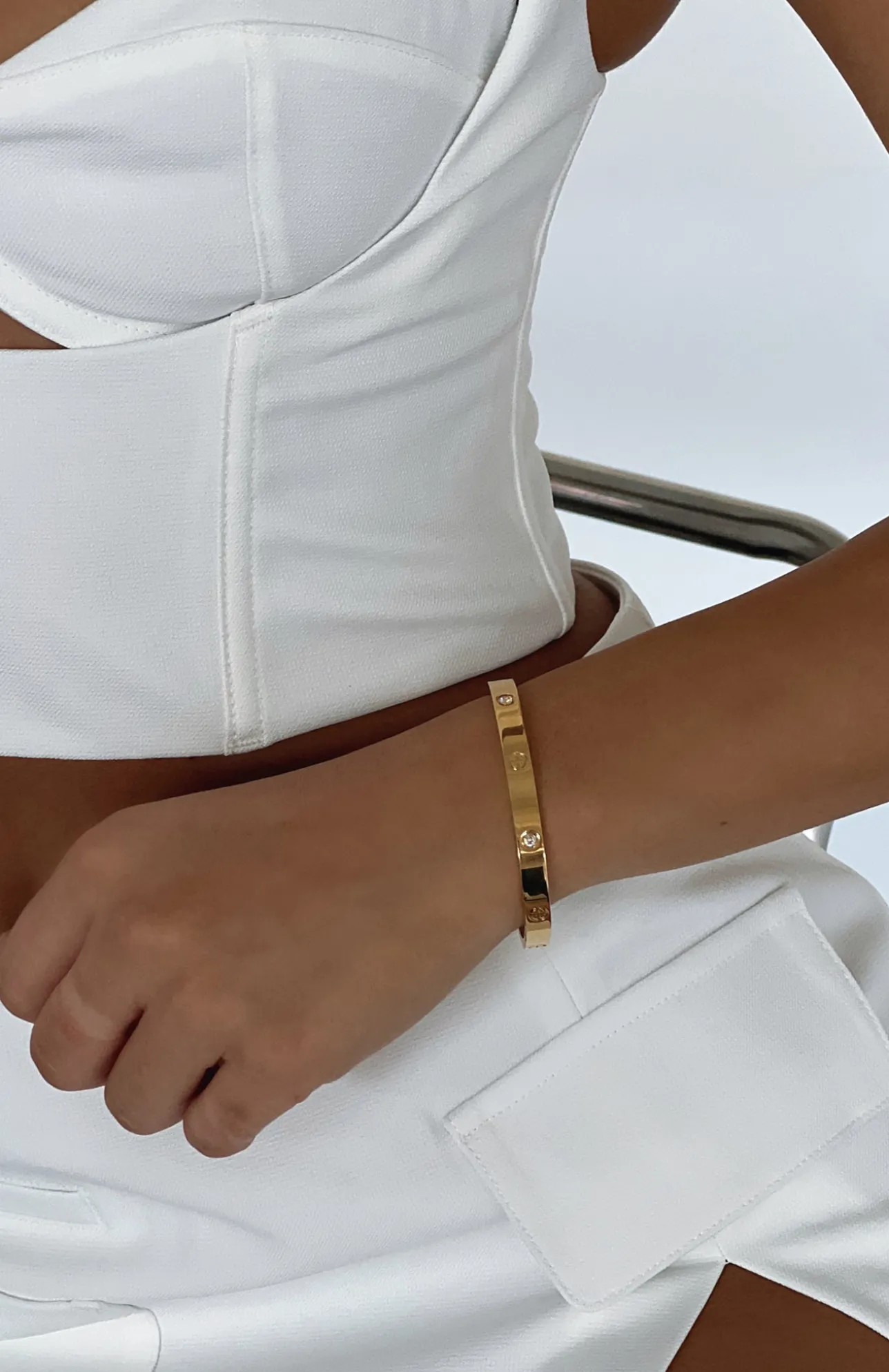White Fox Boutique Sia Bracelet gold Online