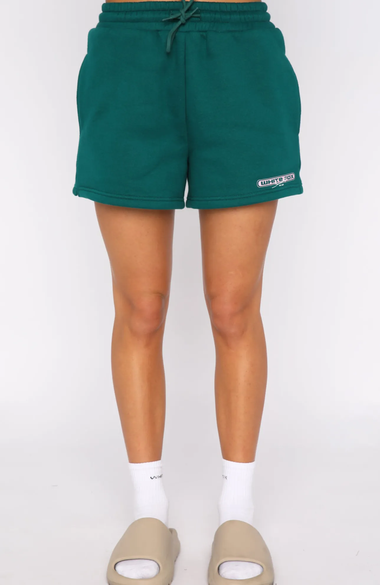 White Fox Boutique So Predictable Lounge Shorts green Cheap