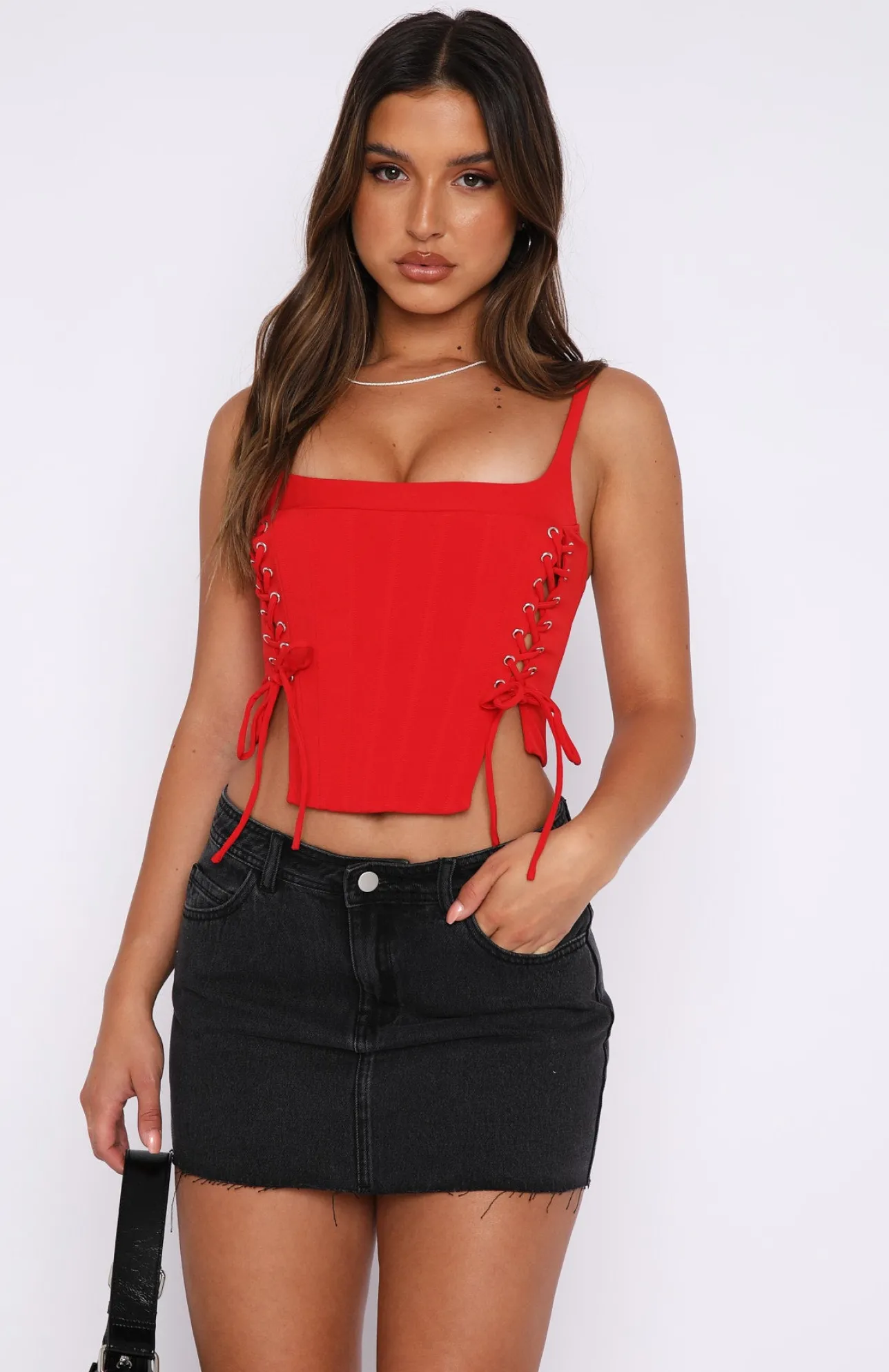 White Fox Boutique Some Like It Hot Bustier red Store