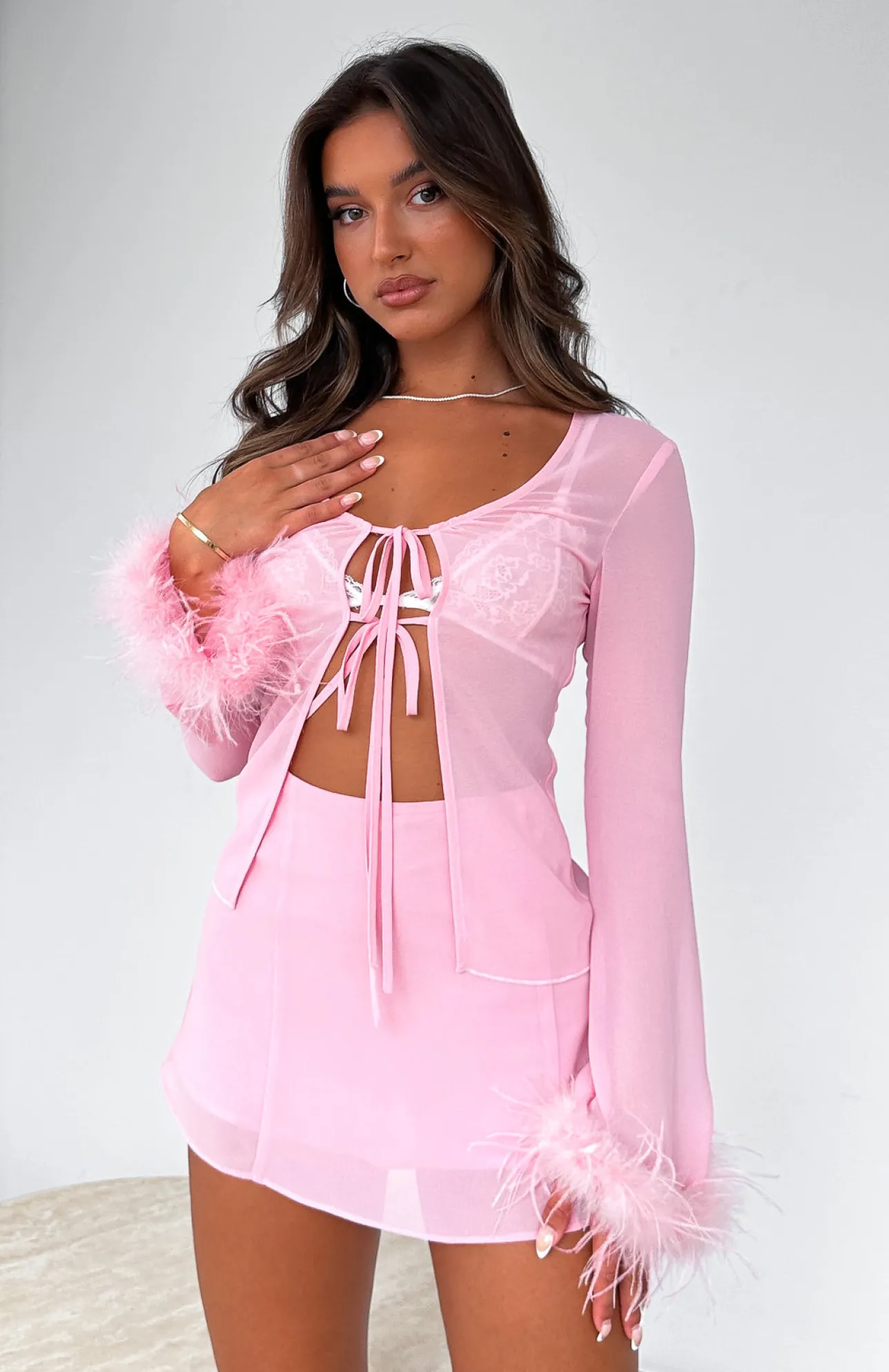 White Fox Boutique Spice It Up Long Sleeve Top pink Flash Sale