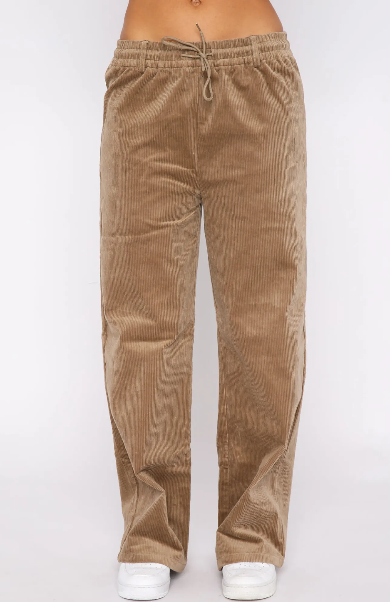 White Fox Boutique Stop Trying Cord Pants Mocha brown Flash Sale