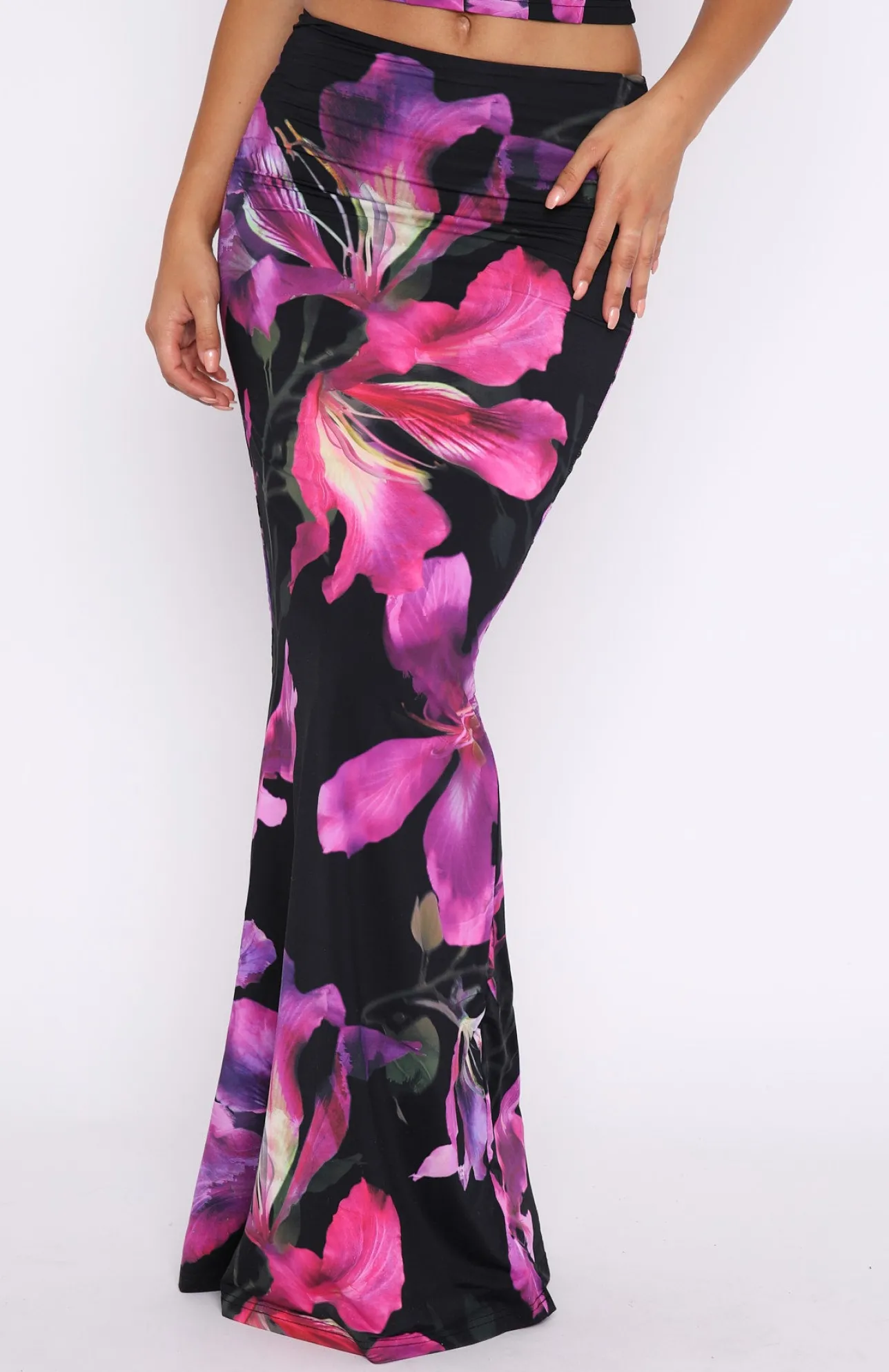 White Fox Boutique Sweet Salutations Maxi Skirt Haze purple New