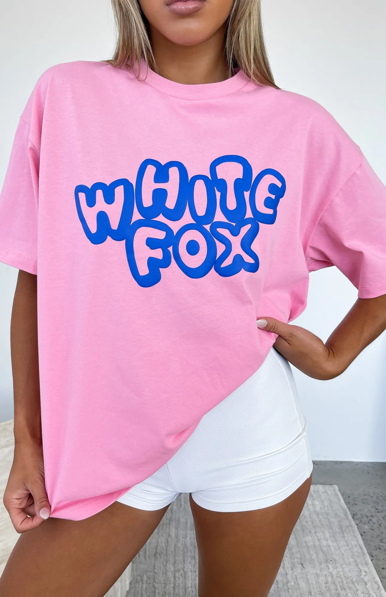 White Fox Boutique Talk It Over Oversized Tee pink Flash Sale