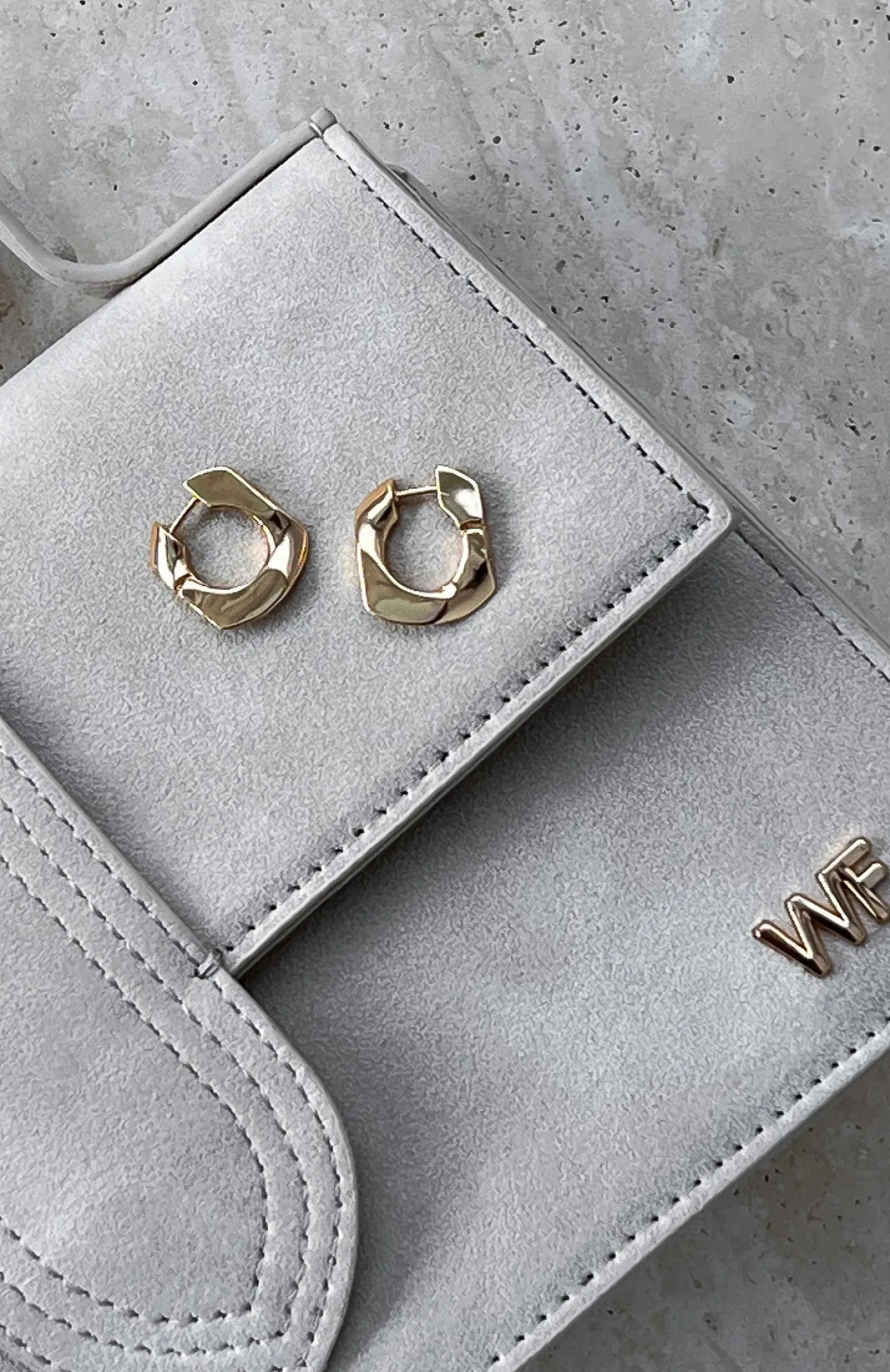White Fox Boutique Tanyel Hoop Earrings gold Fashion