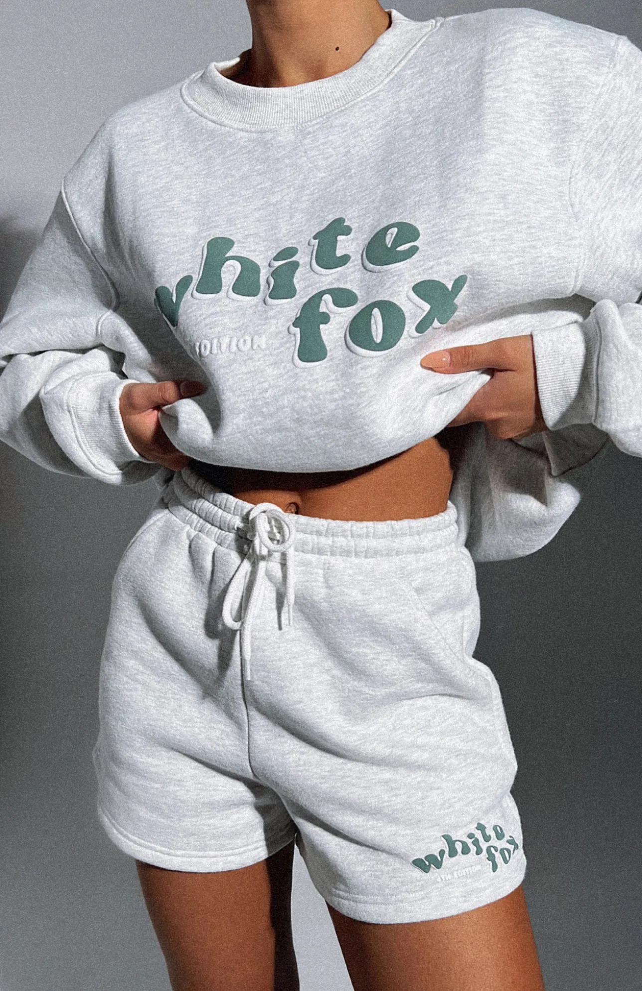 White Fox Boutique 4th Edition Lounge Shorts Smoke grey Sale