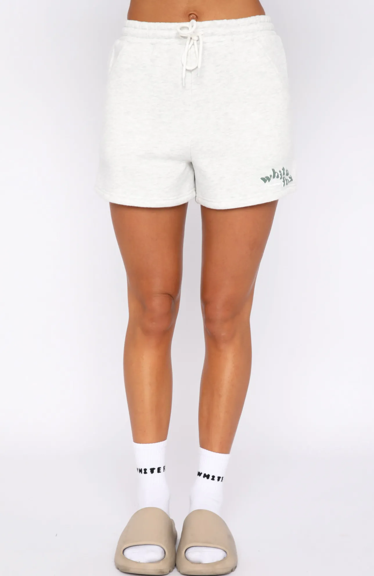 White Fox Boutique 4th Edition Lounge Shorts Smoke grey Sale