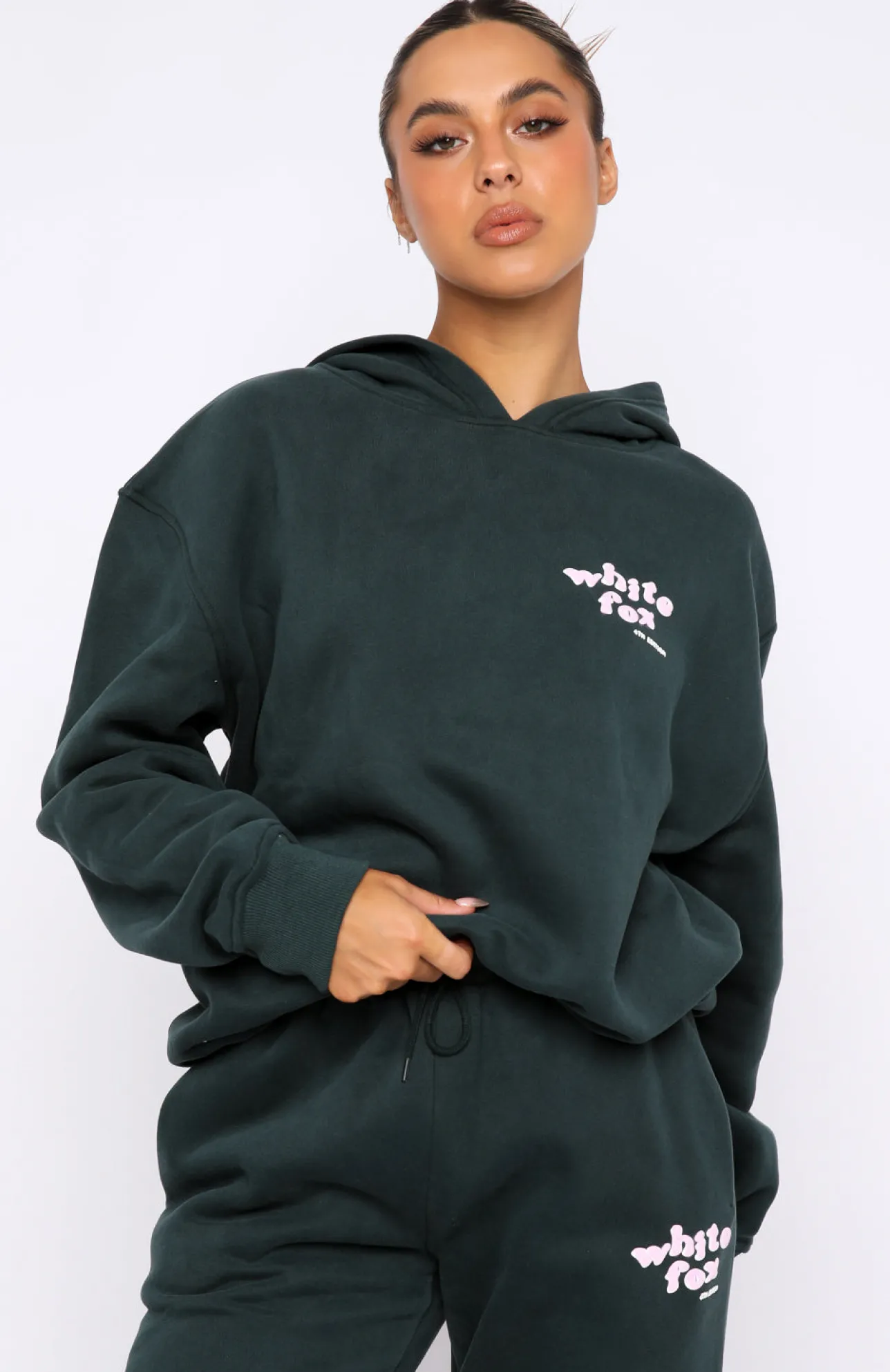 White Fox Boutique 4th Edition Oversized Hoodie Clover green Online