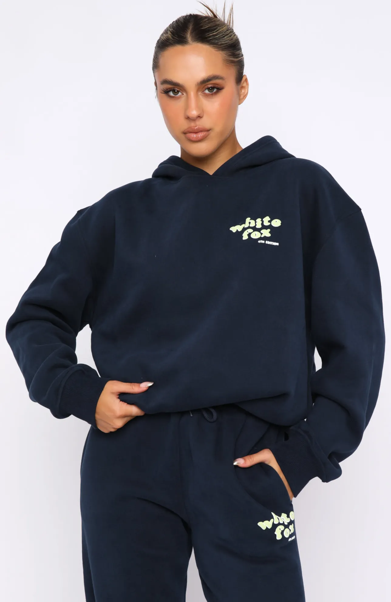 White Fox Boutique 4th Edition Oversized Hoodie Midnight blue Online