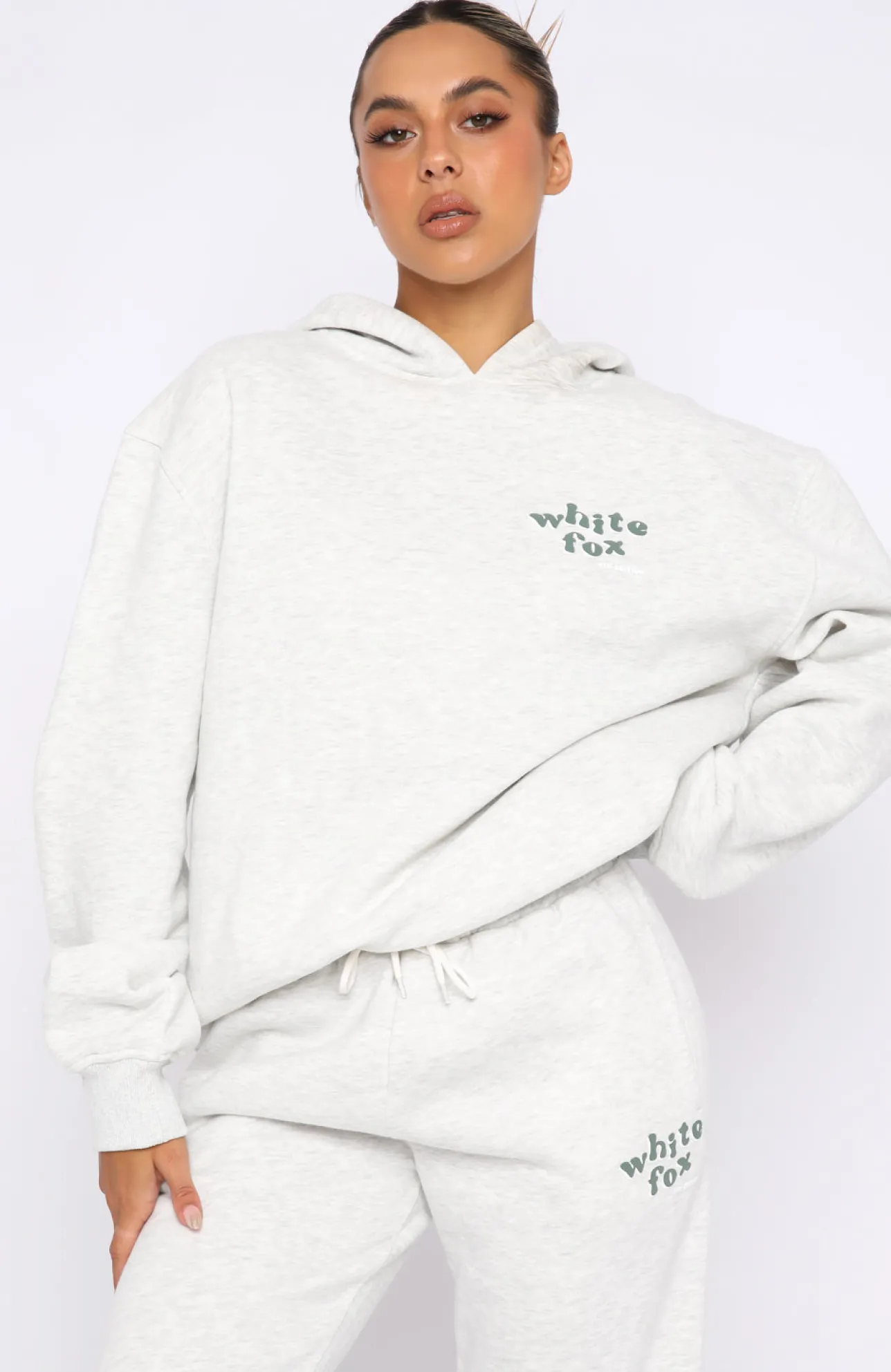 White Fox Boutique 4th Edition Oversized Hoodie Smoke grey Best Sale