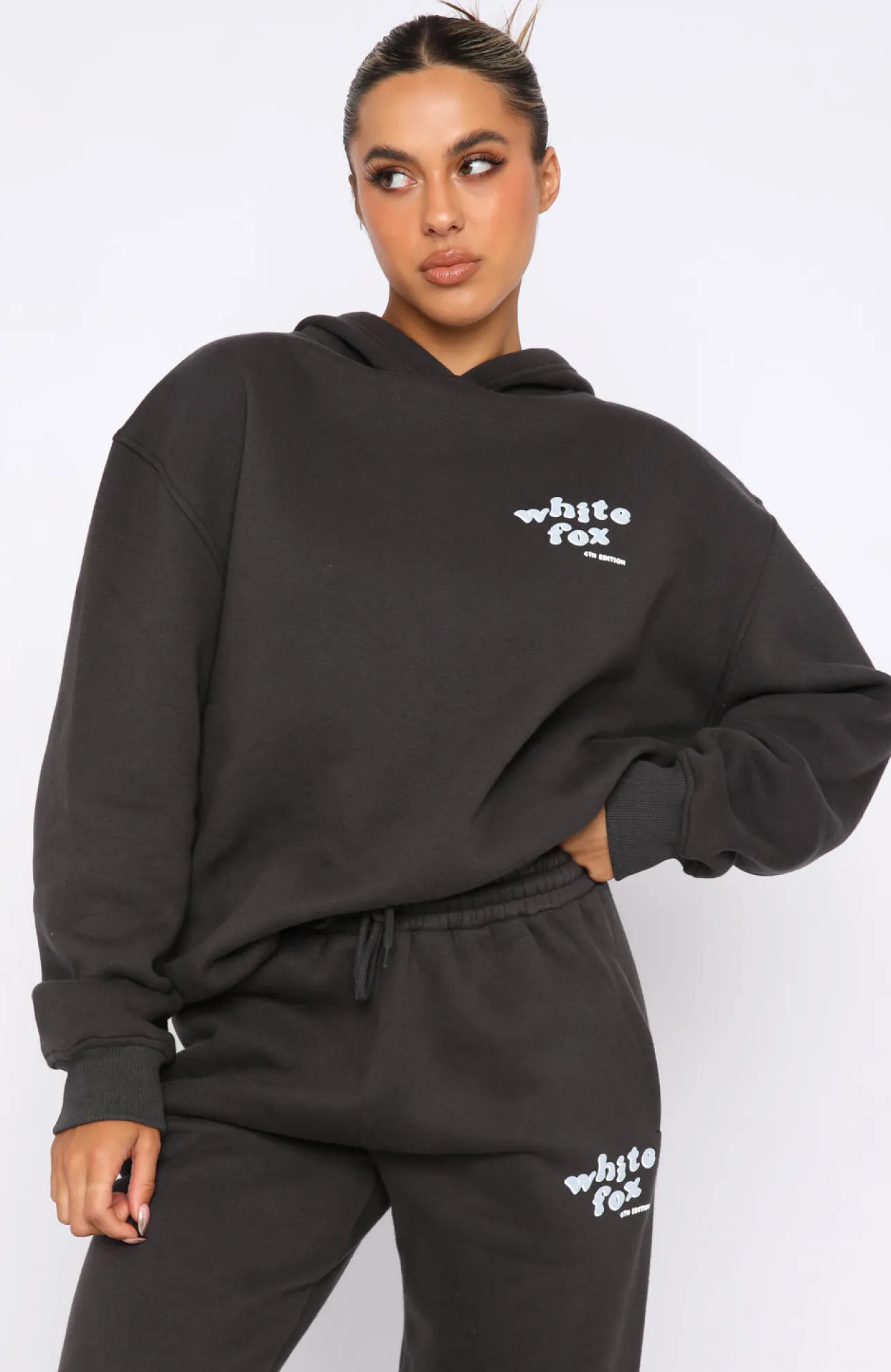 White Fox Boutique 4th Edition Oversized Hoodie Storm grey Discount