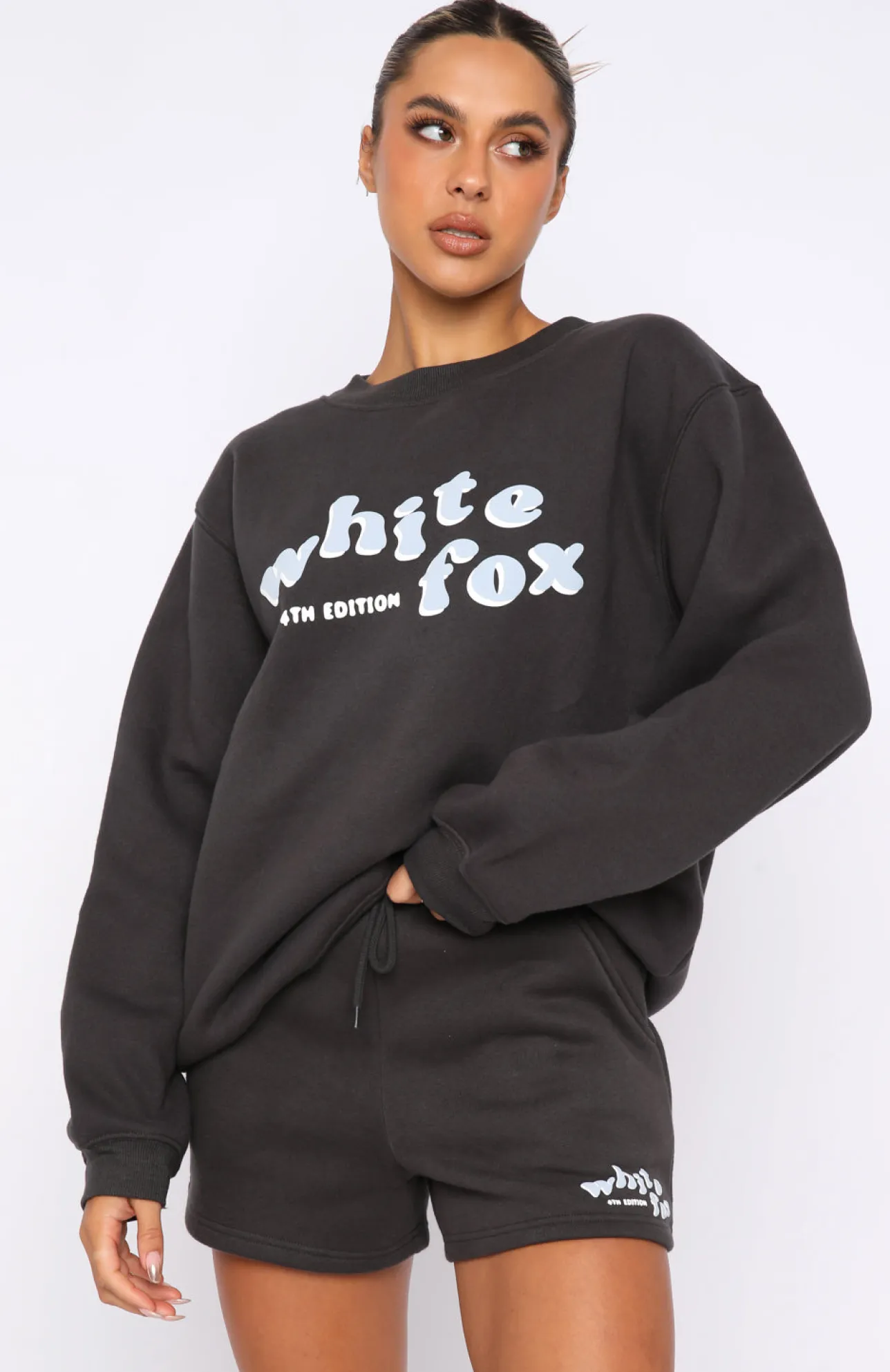 White Fox Boutique 4th Edition Oversized Sweater Storm grey Discount