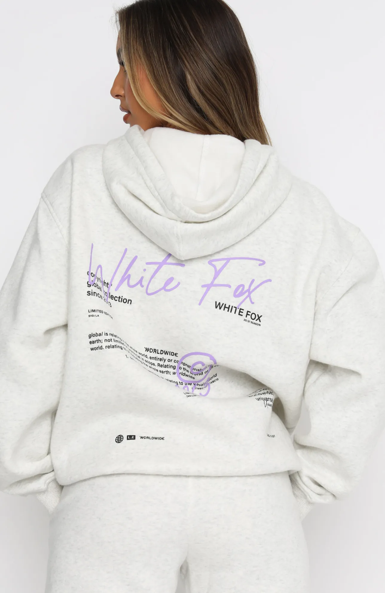 White Fox Boutique The New Way Hoodie Marle grey Store